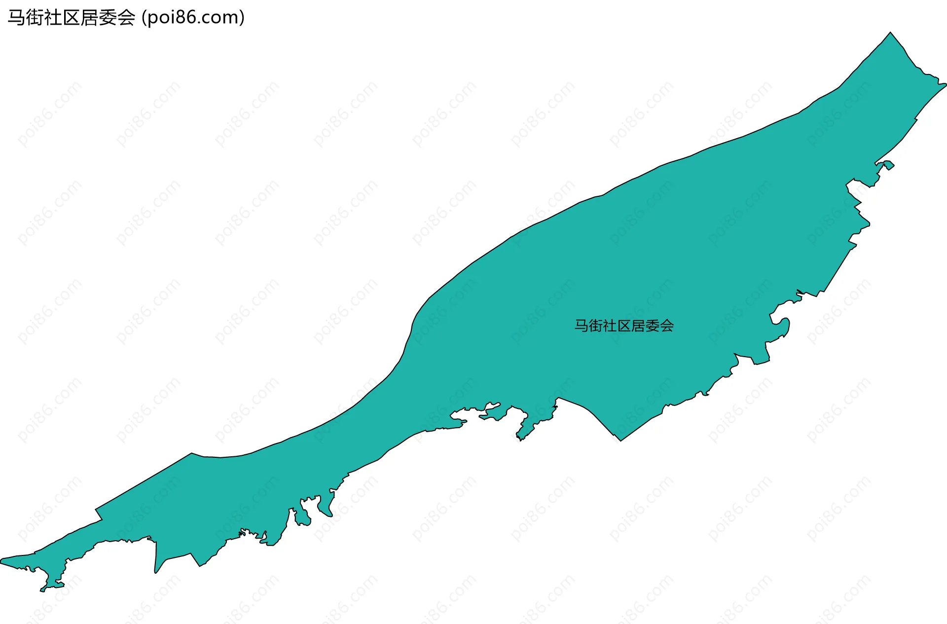 马街社区居委会边界地图