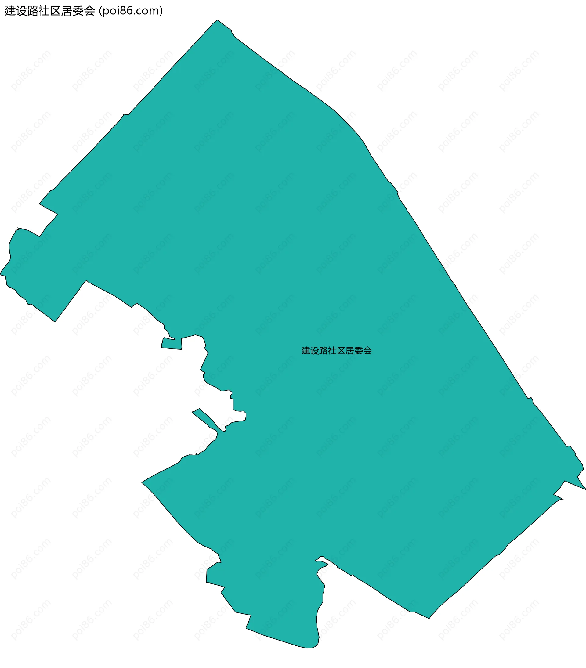 建设路社区居委会边界地图