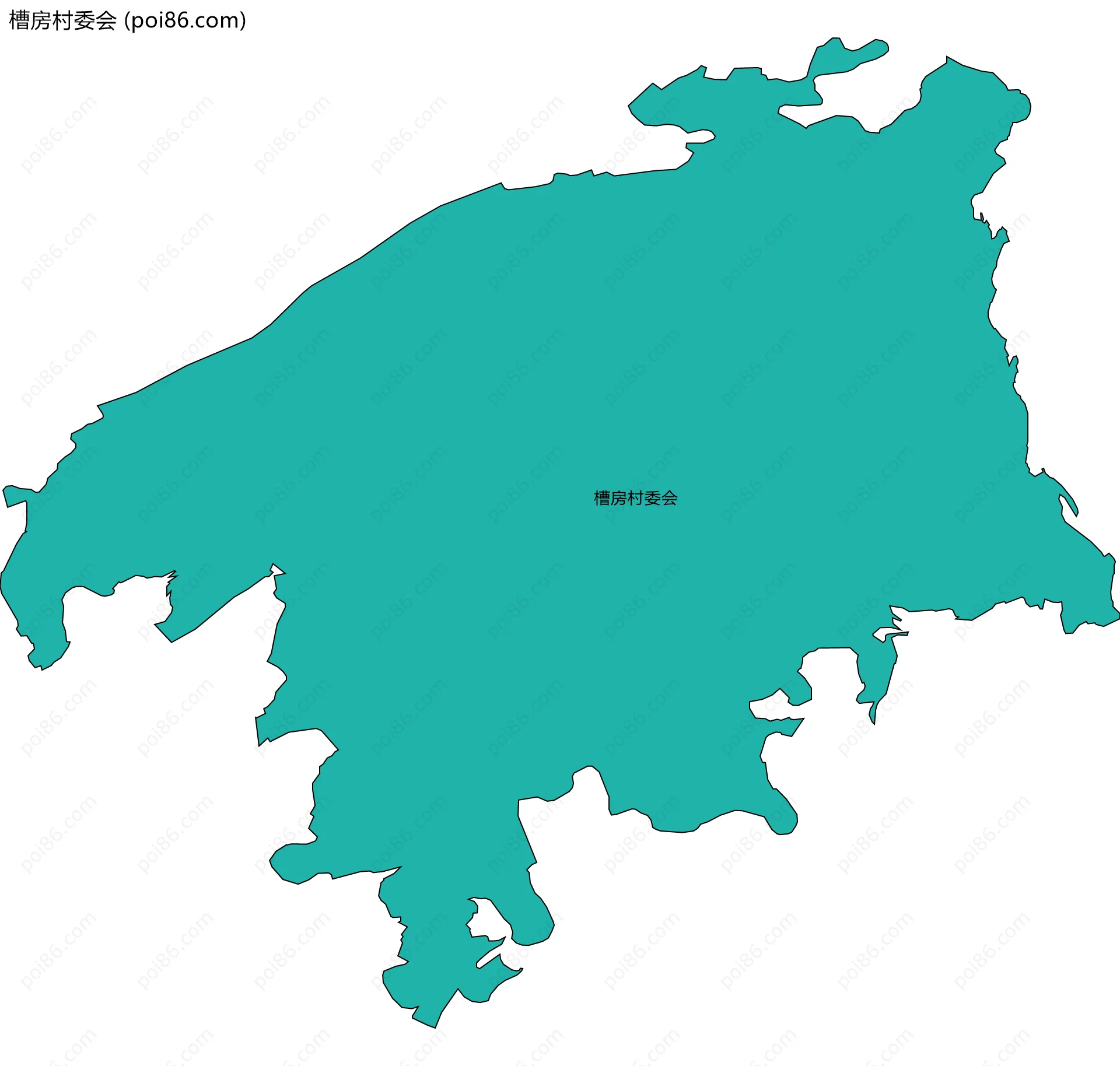 槽房村委会边界地图