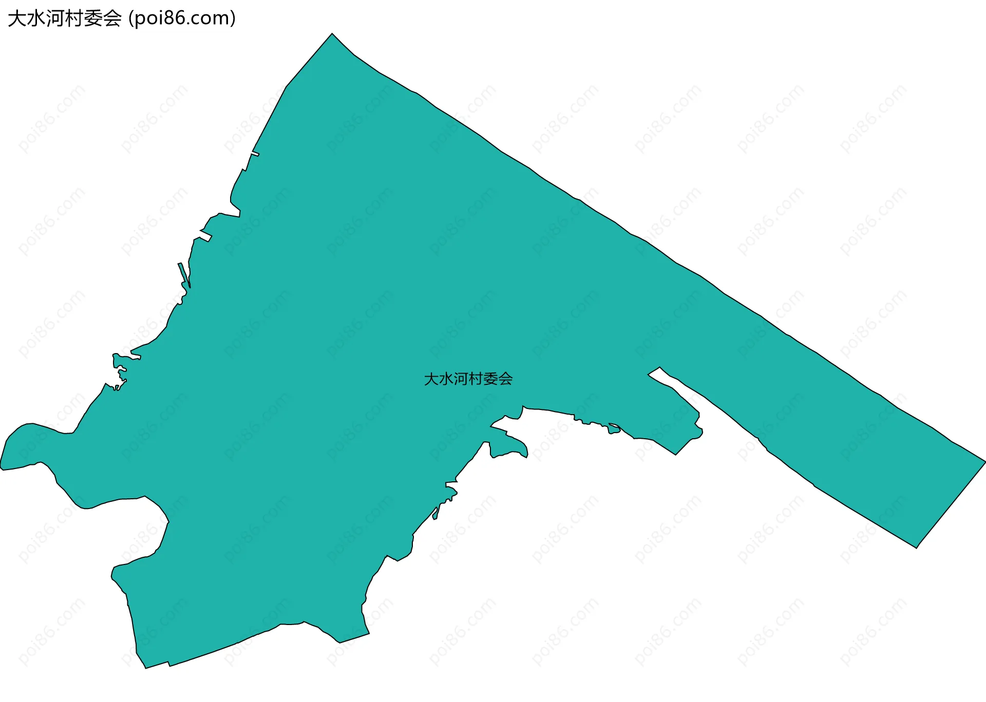 大水河村委会边界地图