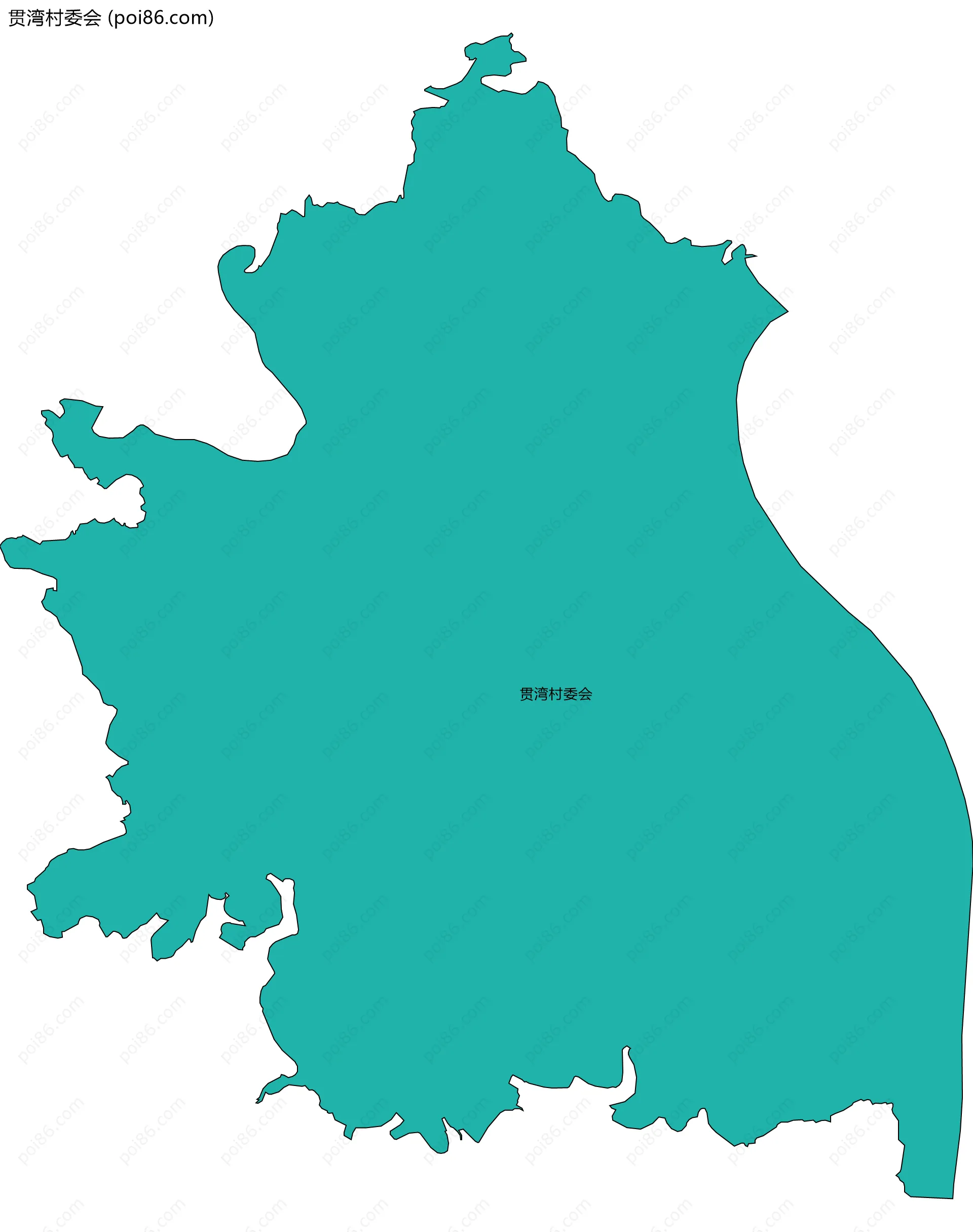 贯湾村委会边界地图