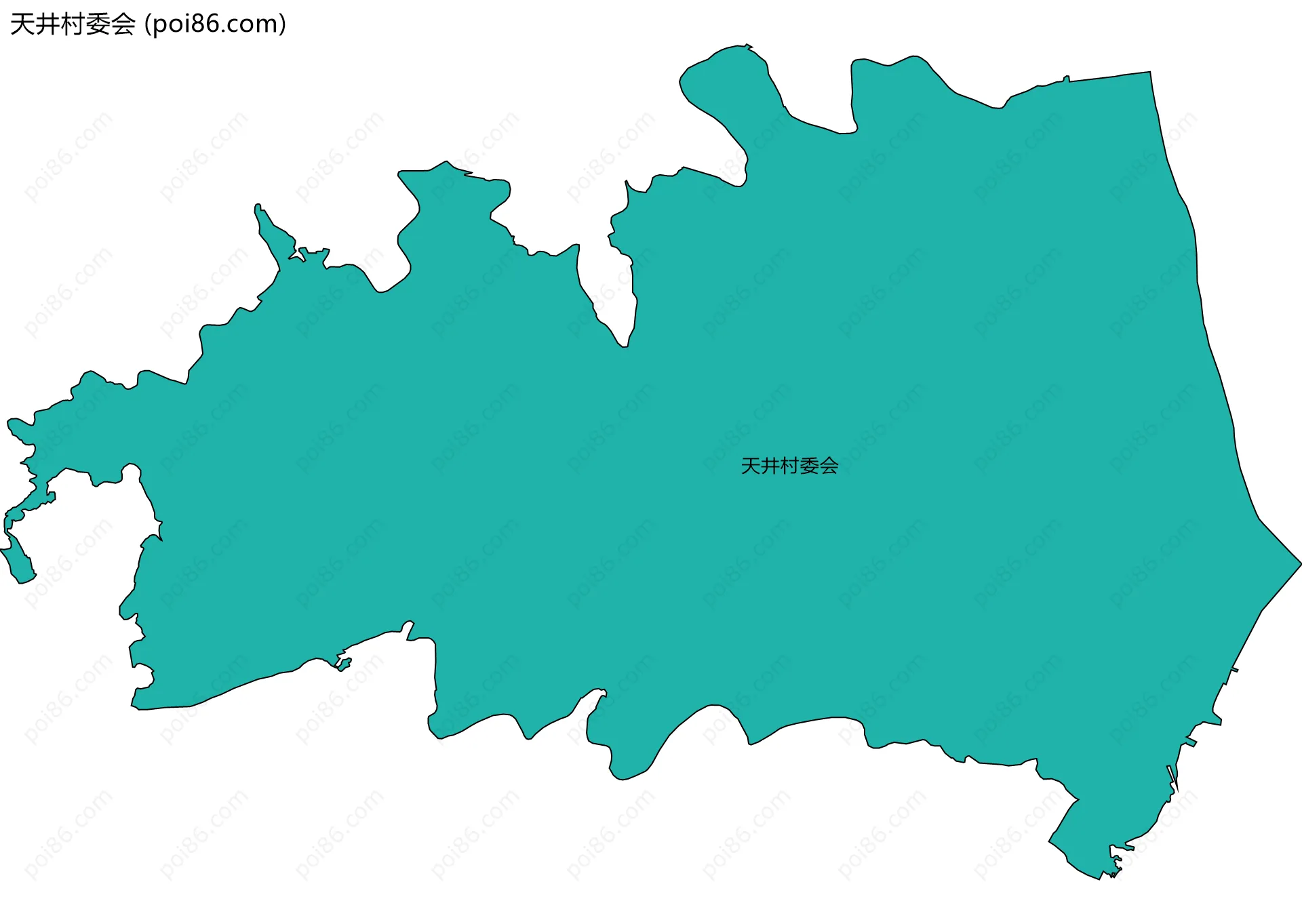 天井村委会边界地图