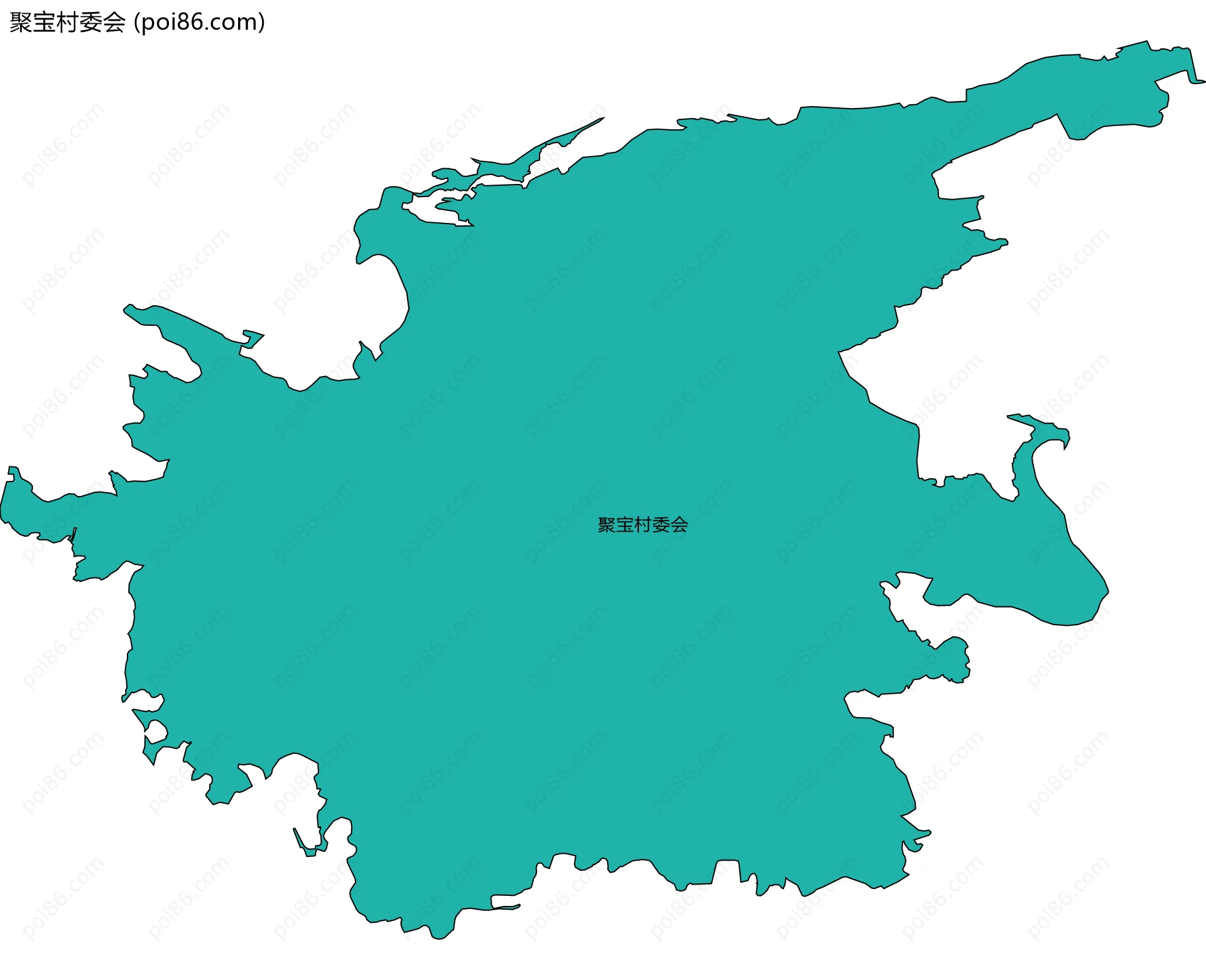 聚宝村委会边界地图
