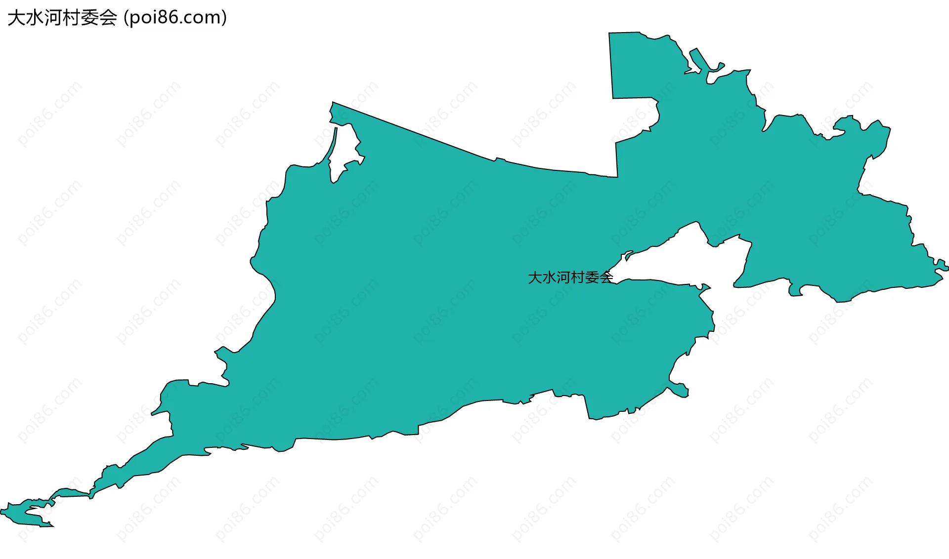 大水河村委会边界地图