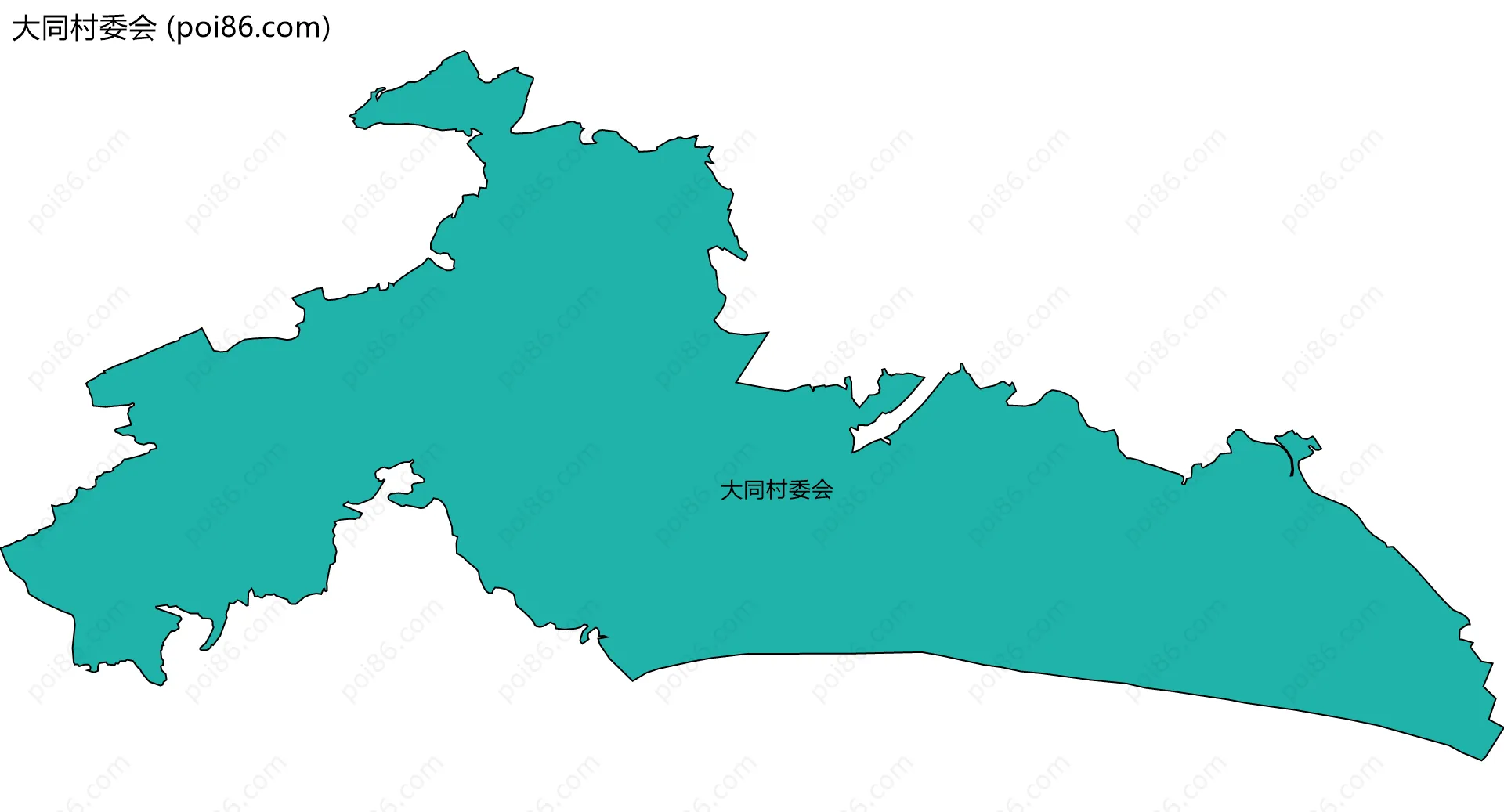 大同村委会边界地图