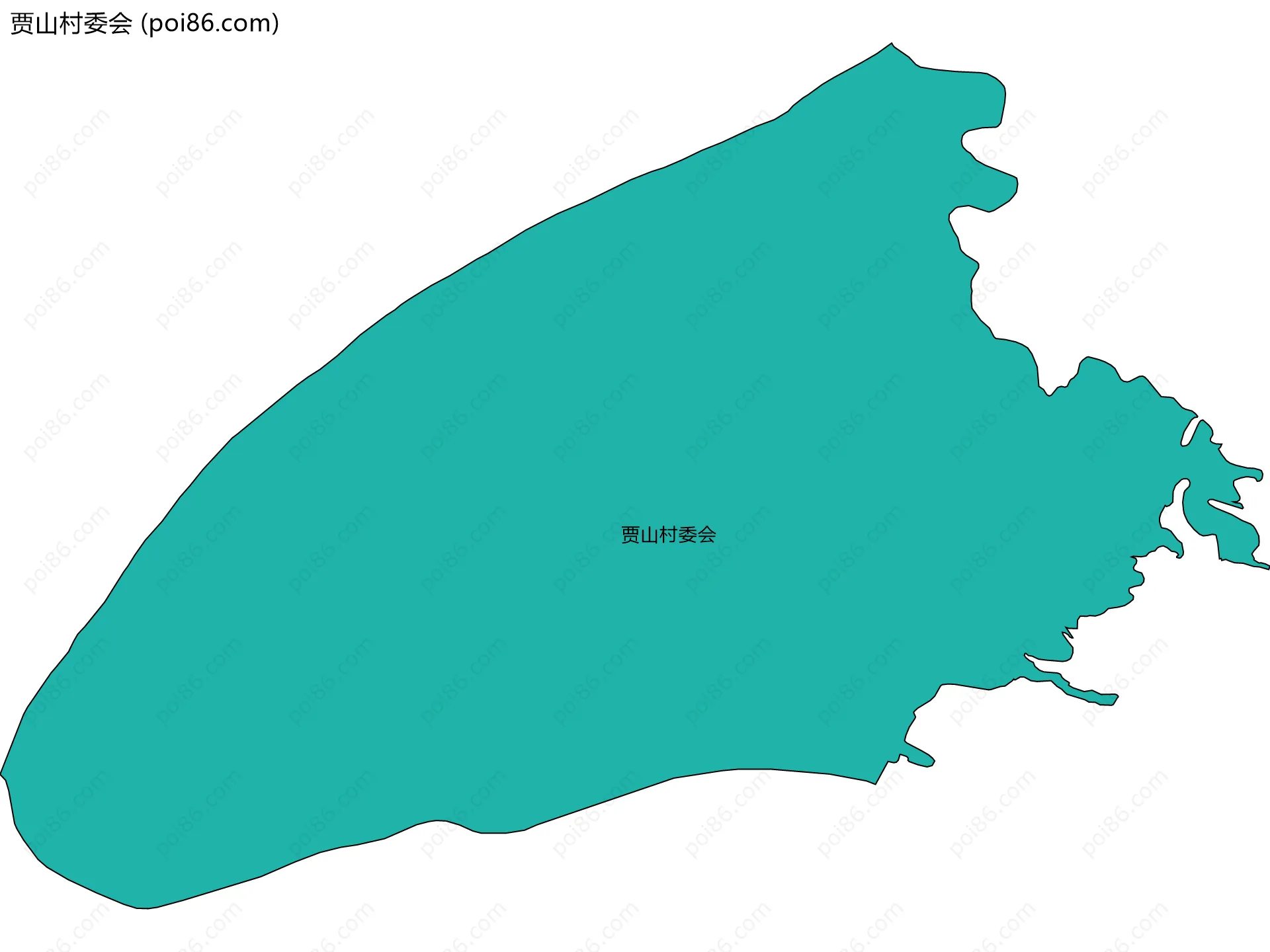 贾山村委会边界地图