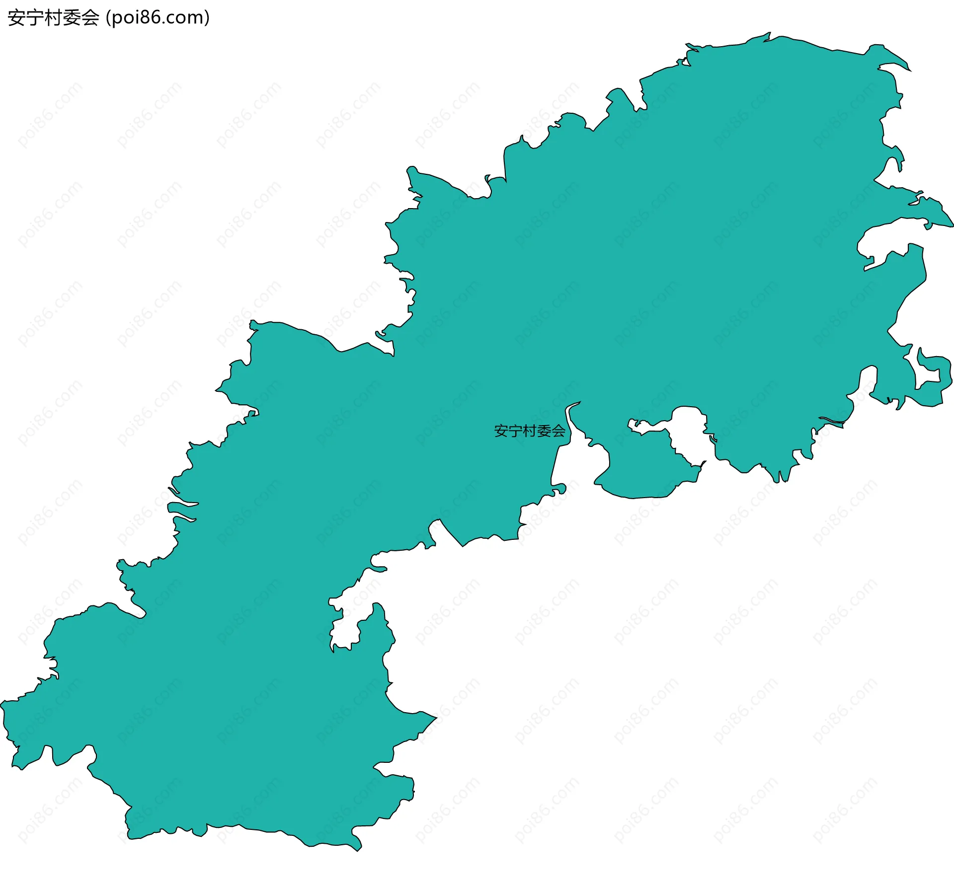 安宁村委会边界地图