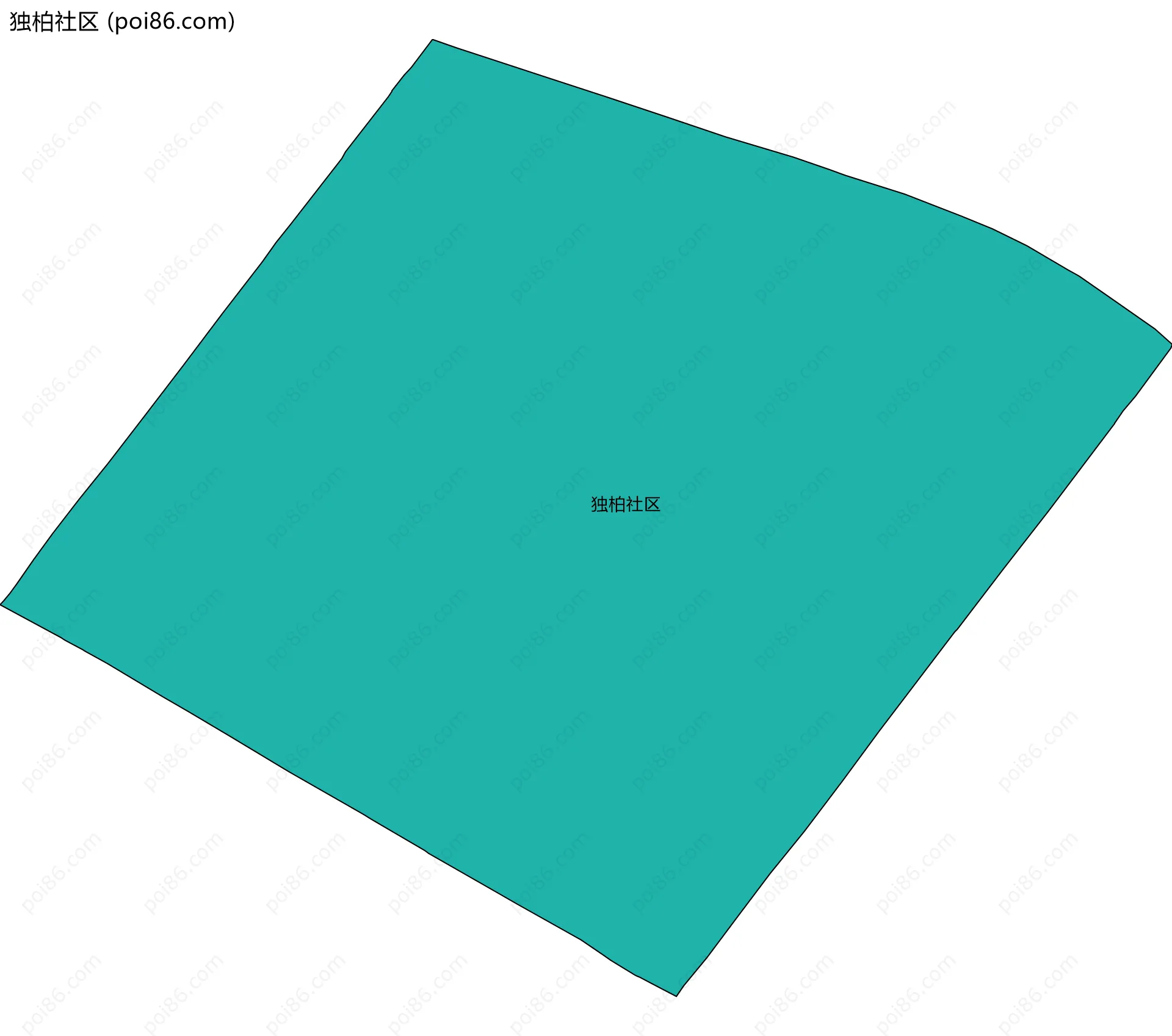 独柏社区边界地图