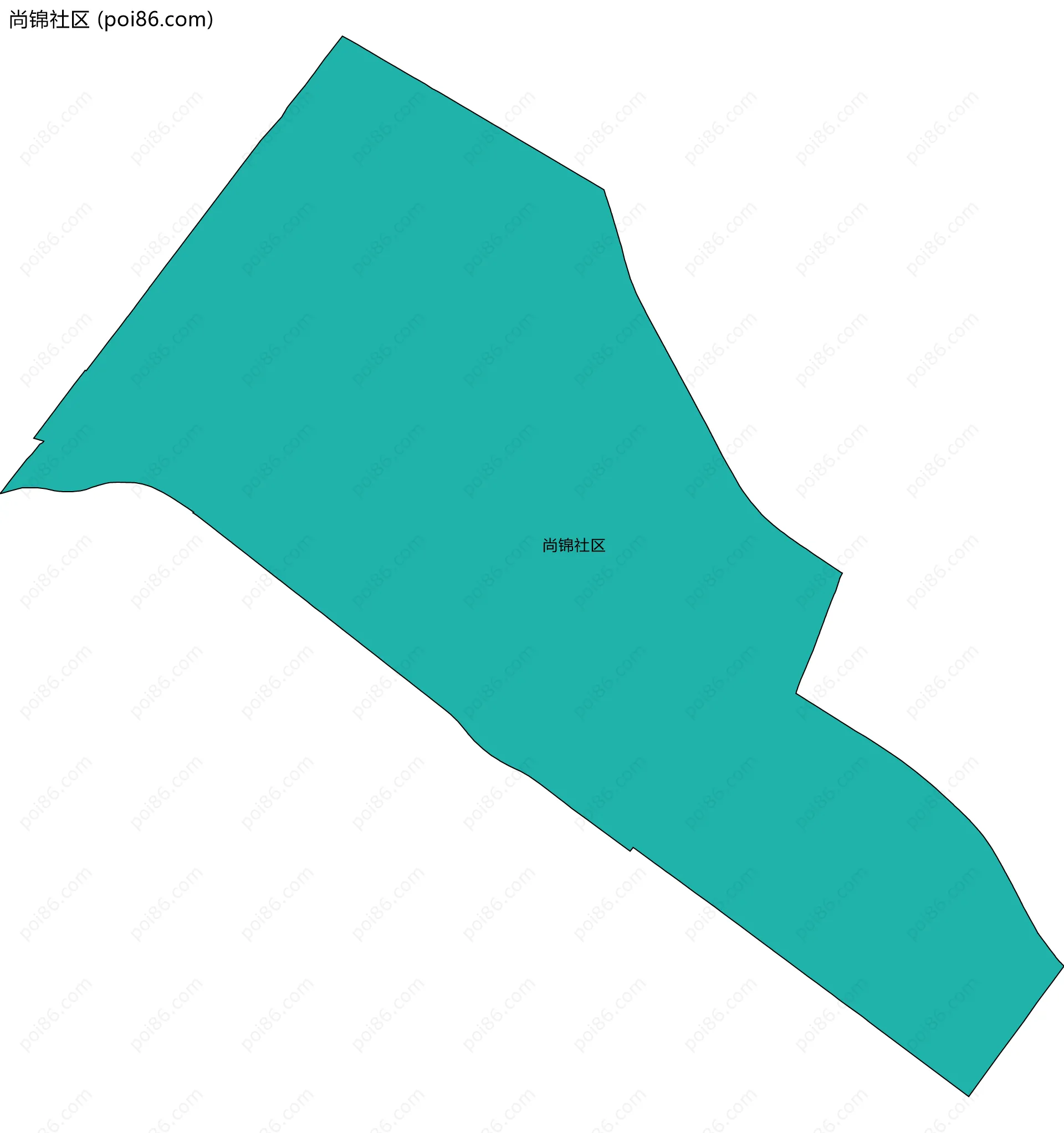 尚锦社区边界地图