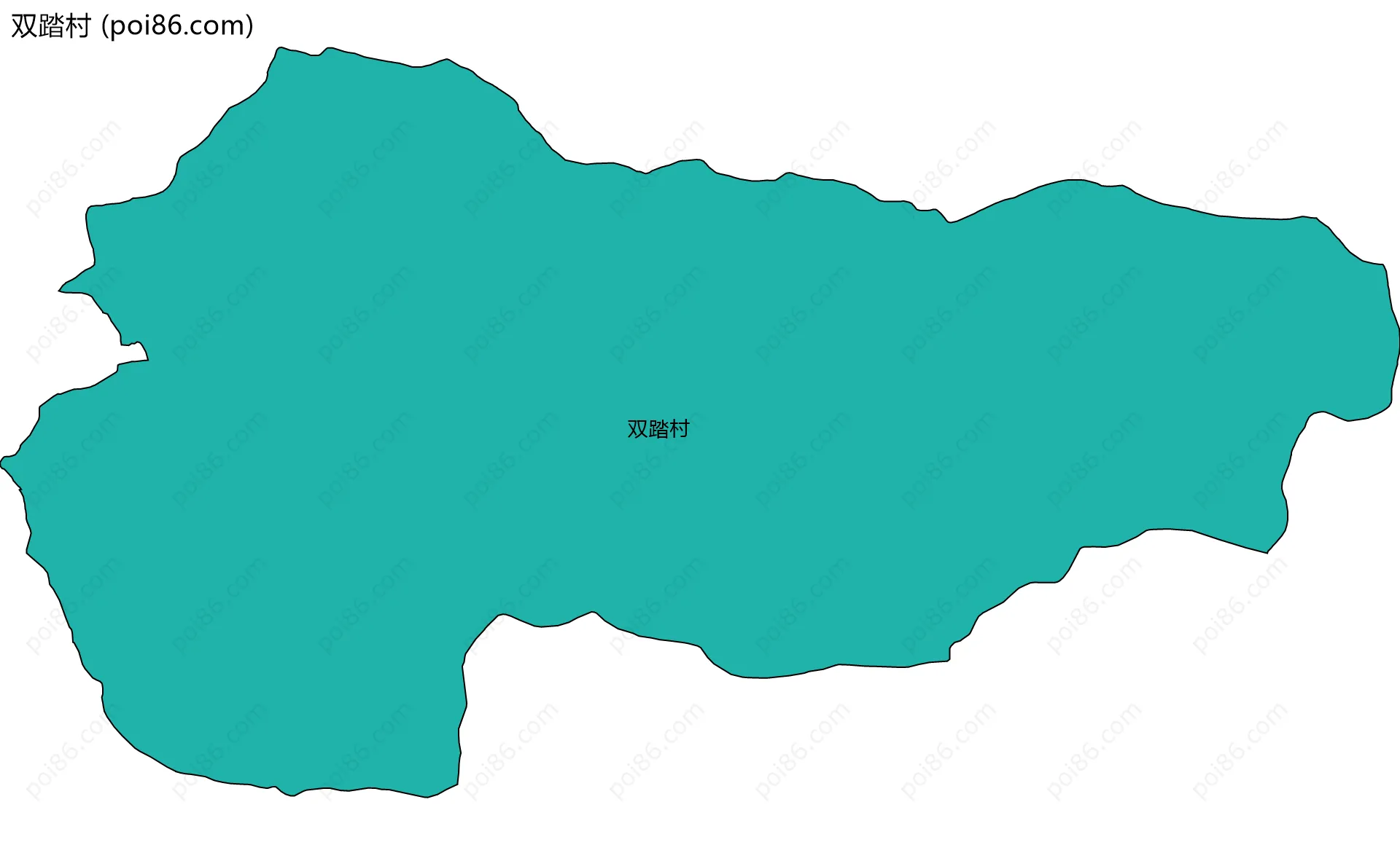 双踏村边界地图