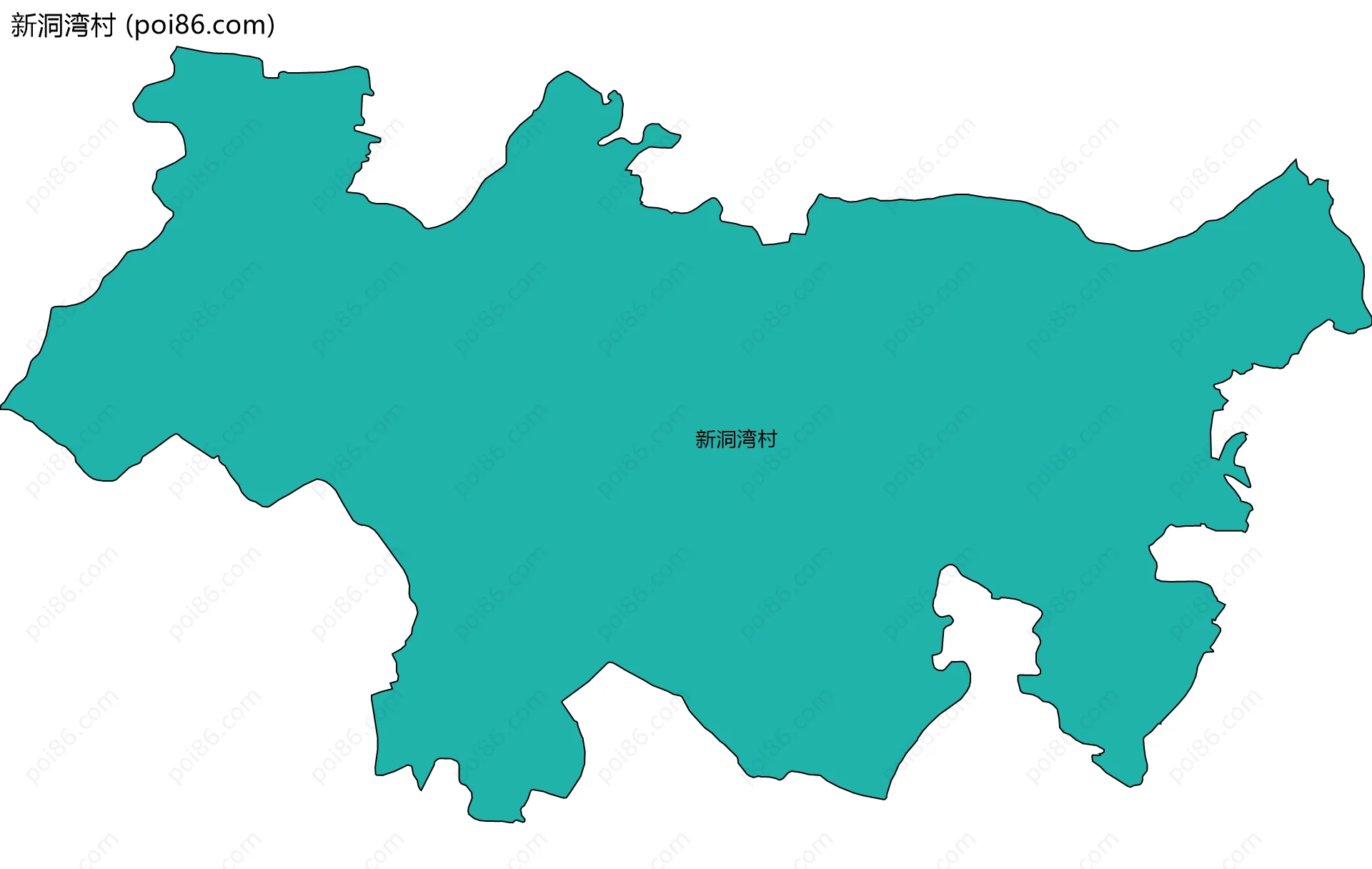 新洞湾村边界地图