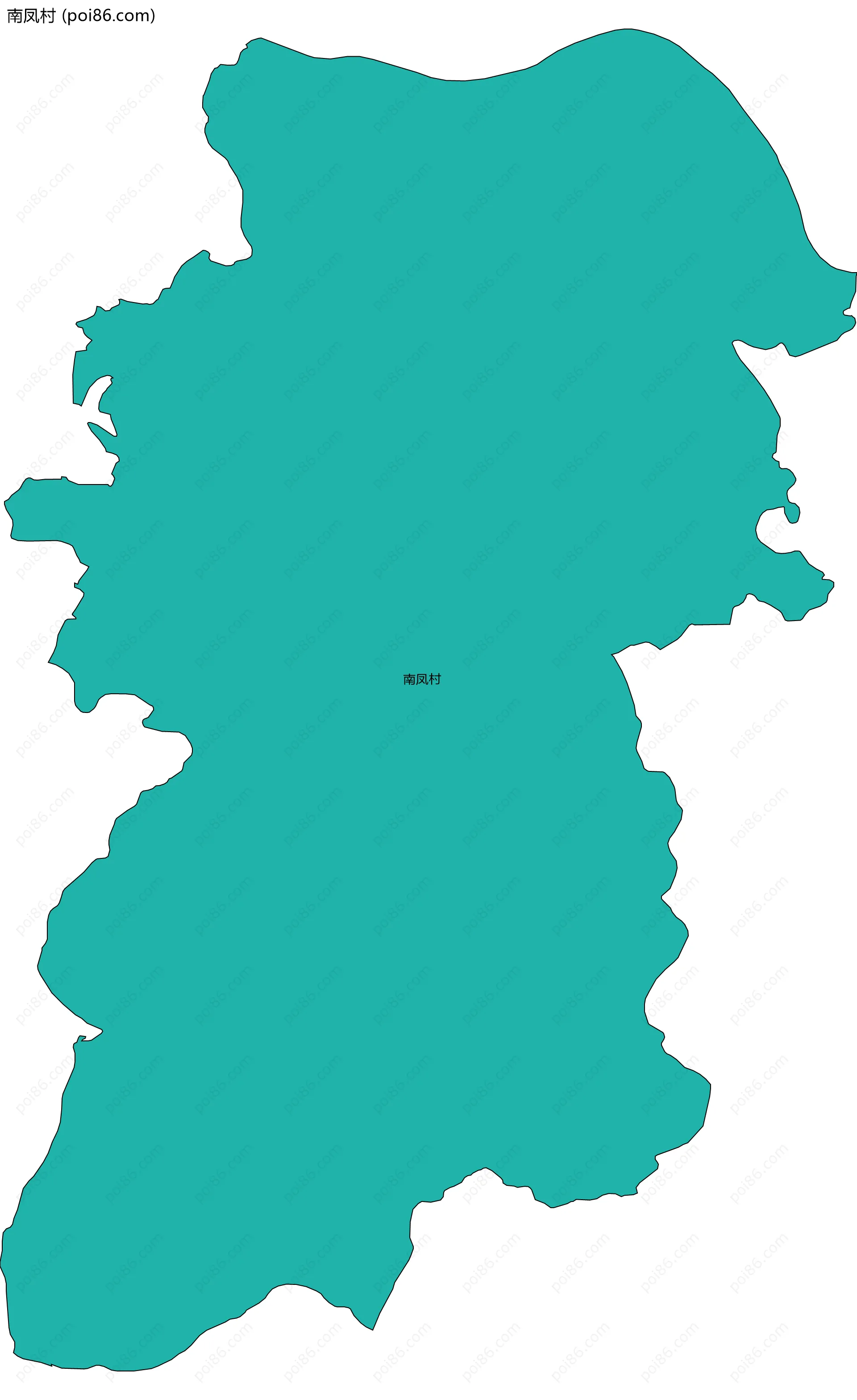 南凤村边界地图