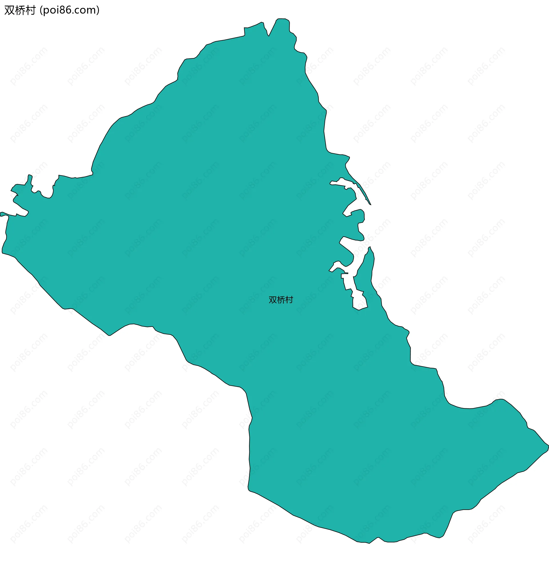 双桥村边界地图