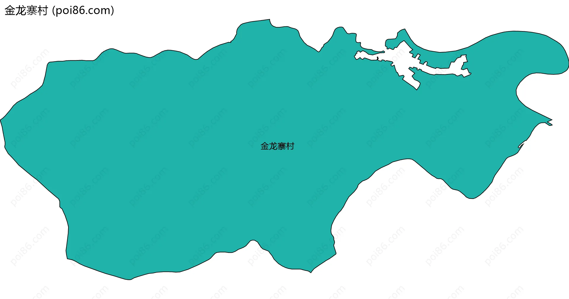 金龙寨村边界地图