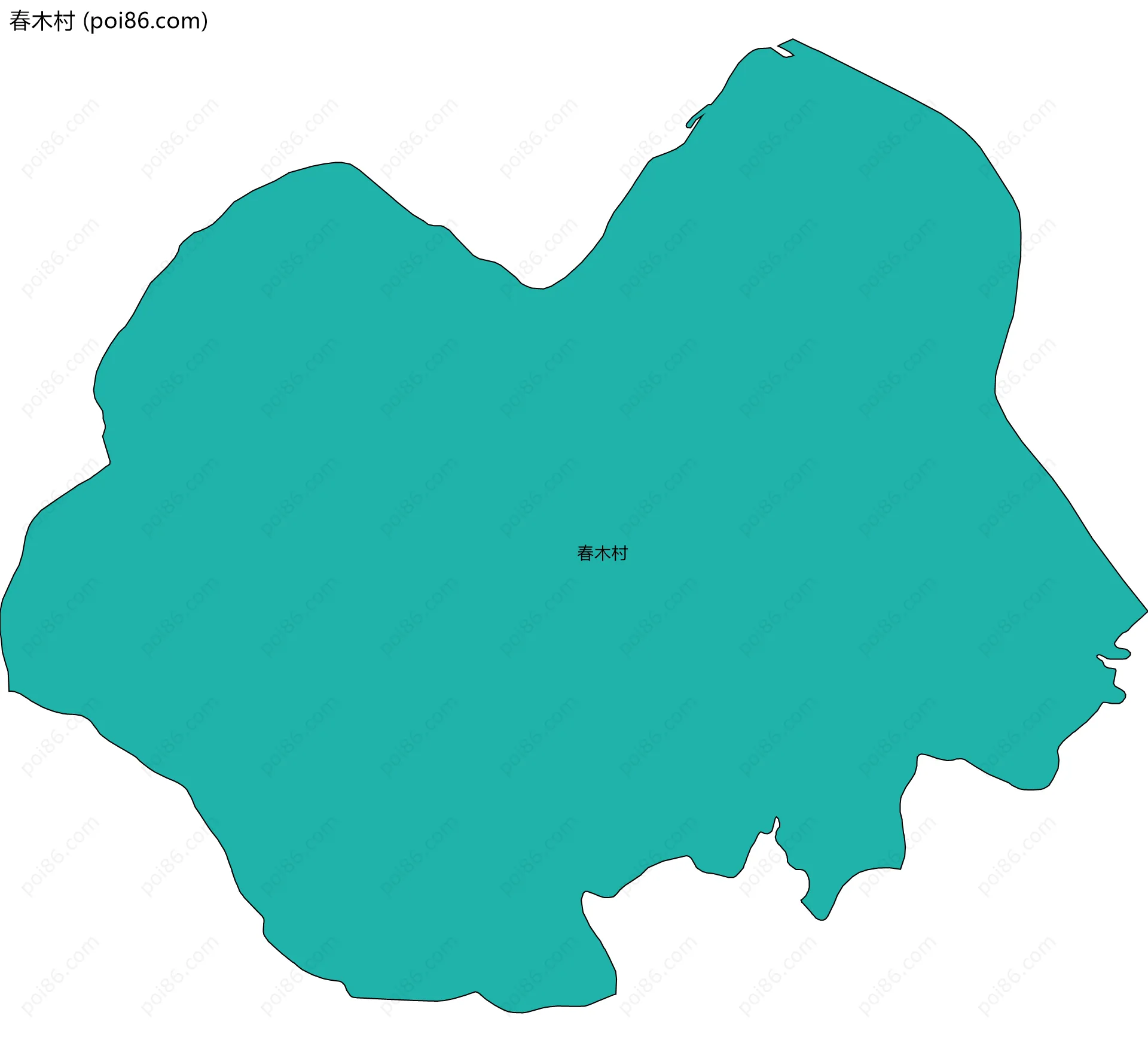 春木村边界地图