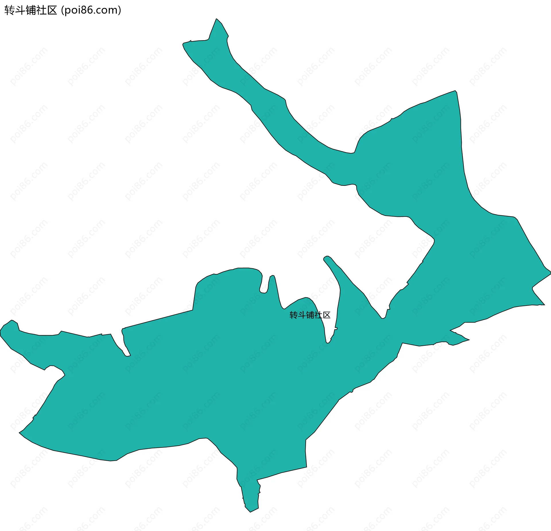 转斗铺社区边界地图