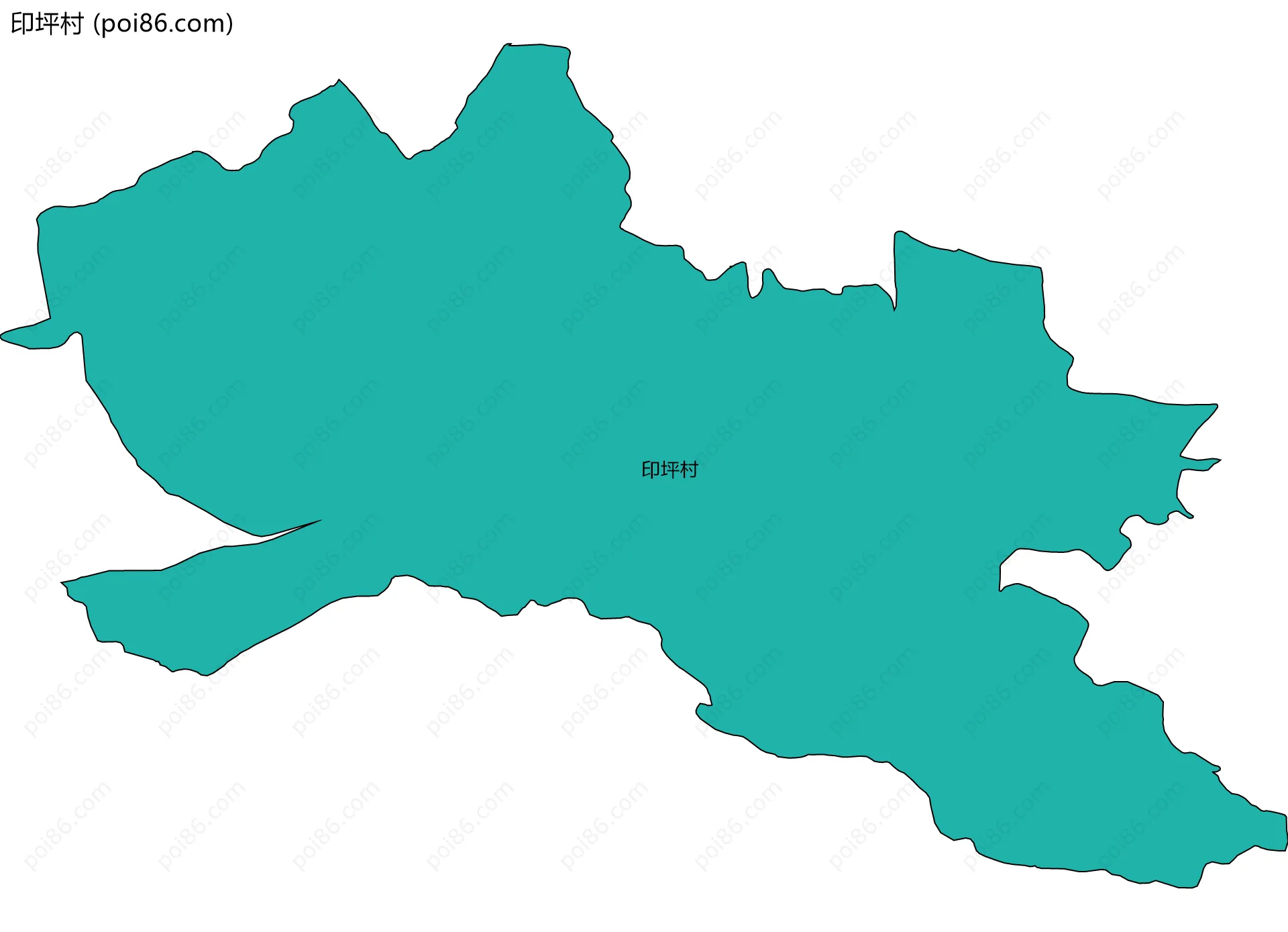 印坪村边界地图