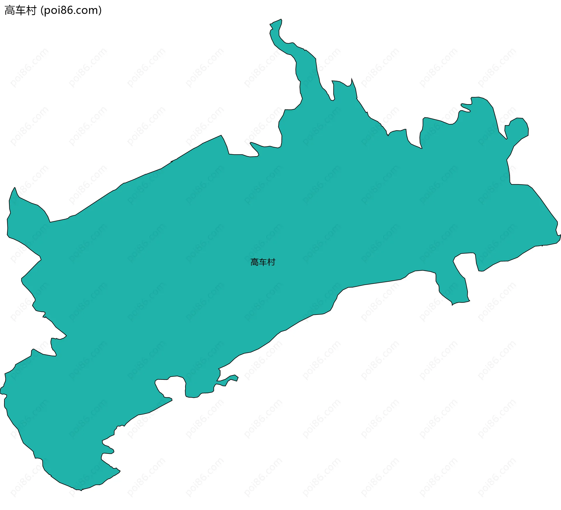 高车村边界地图