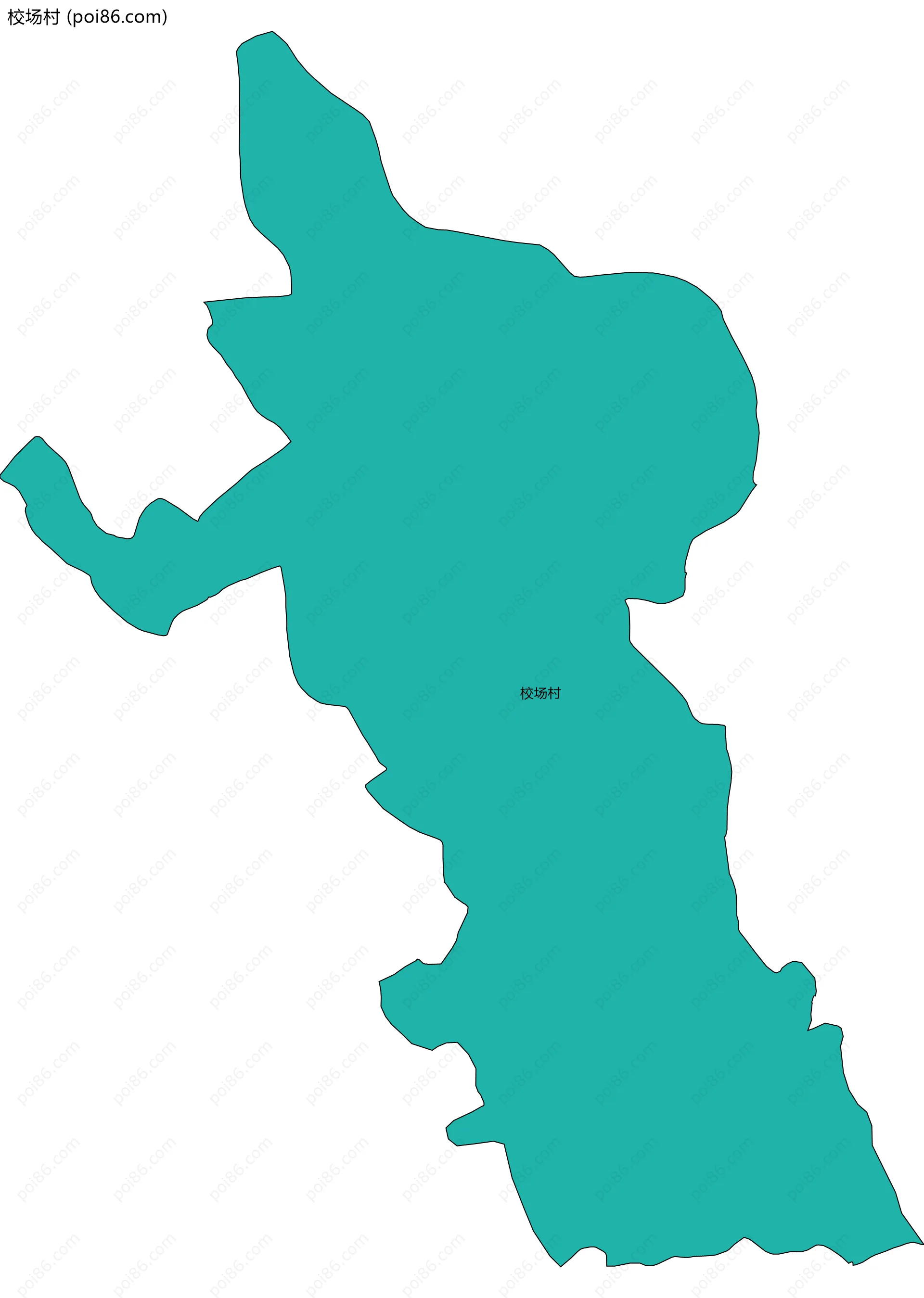 校场村边界地图