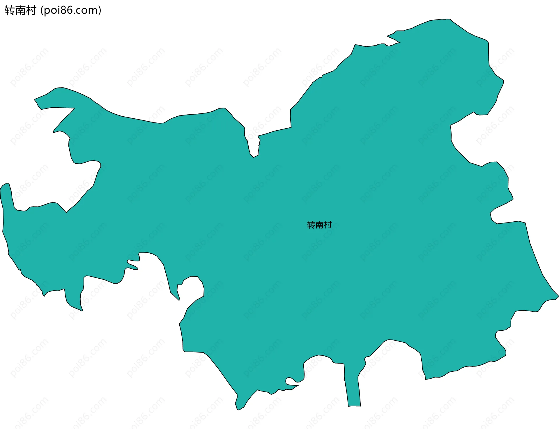 转南村边界地图