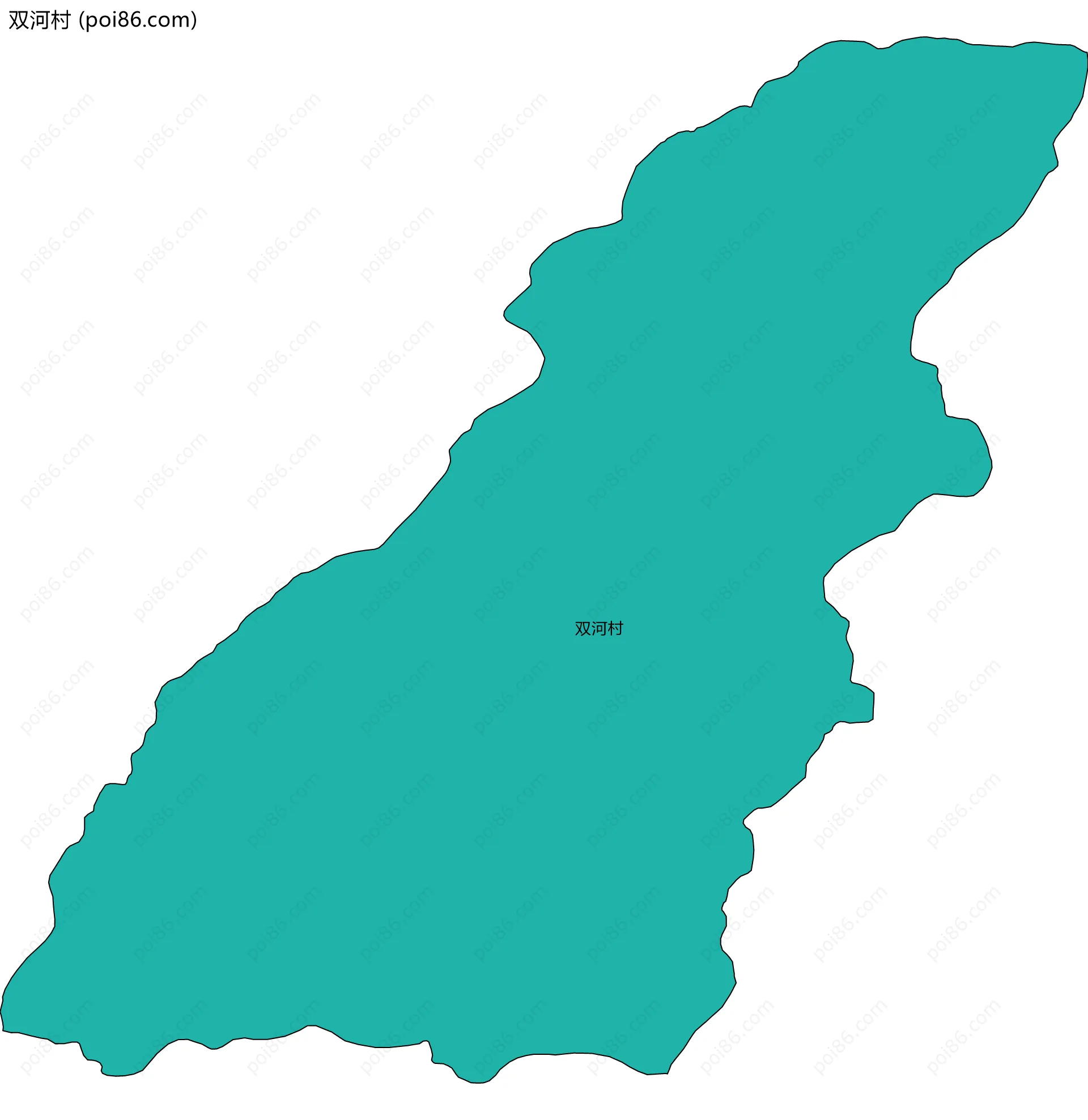 双河村边界地图