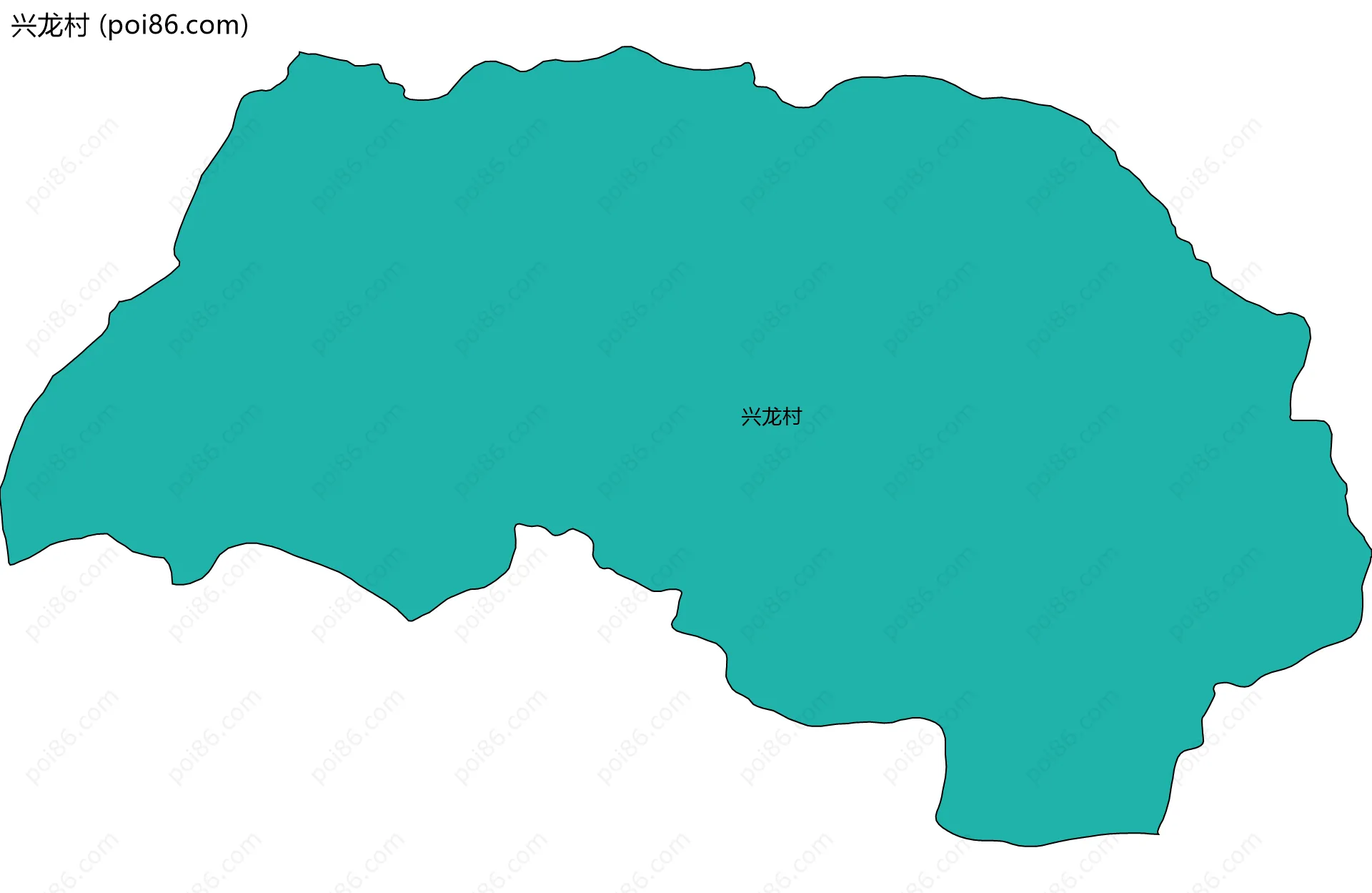 兴龙村边界地图