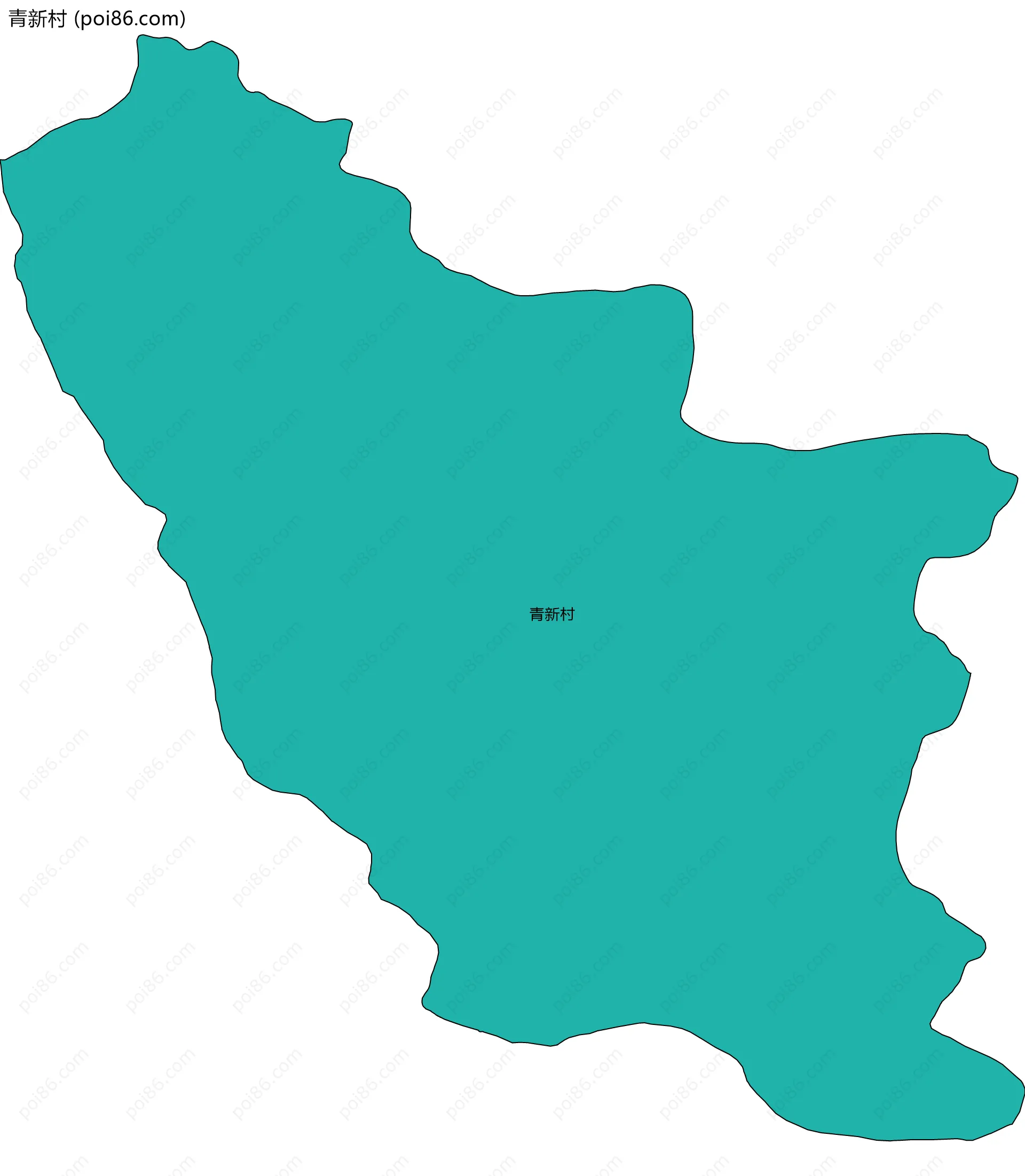 青新村边界地图