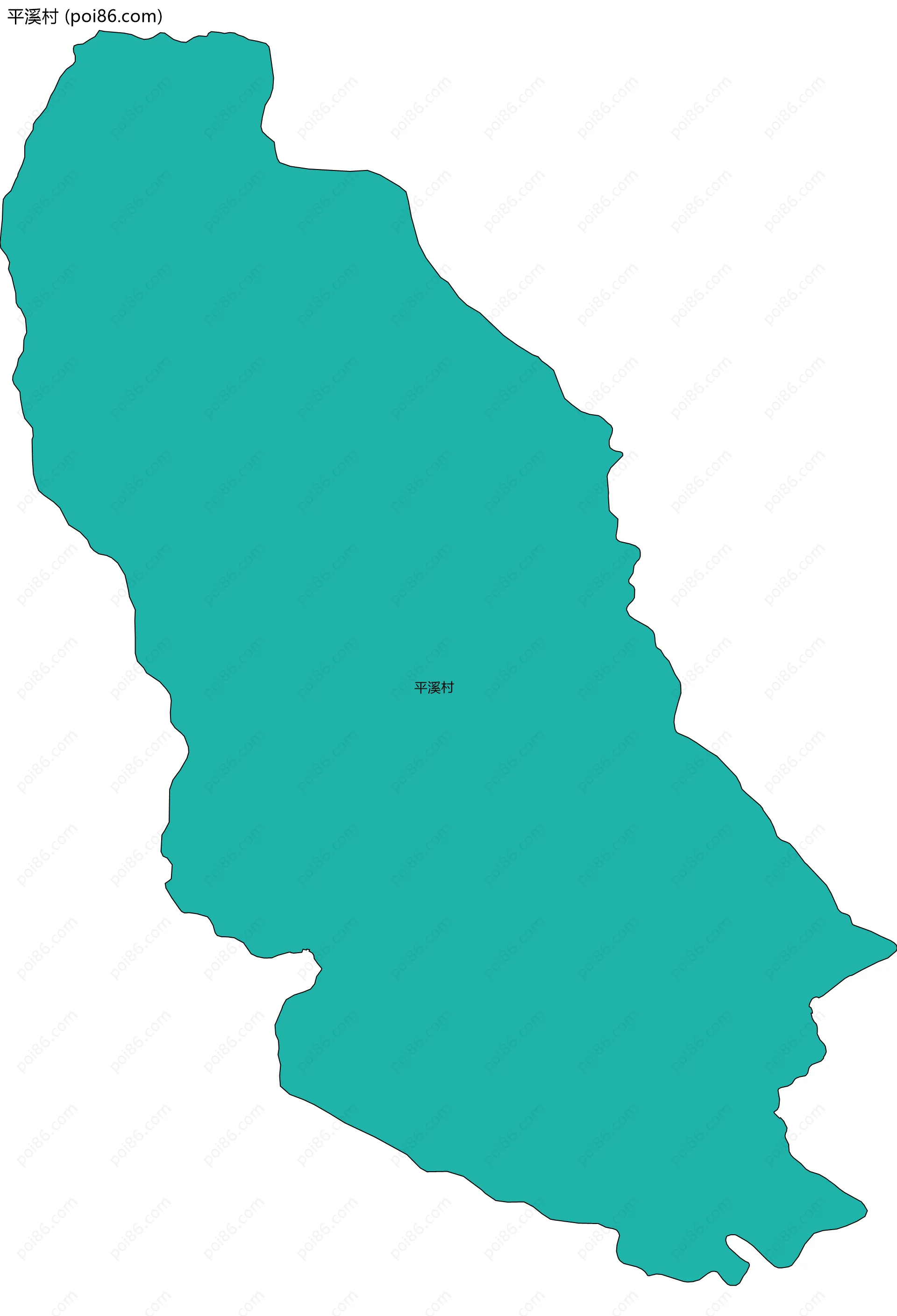 平溪村边界地图