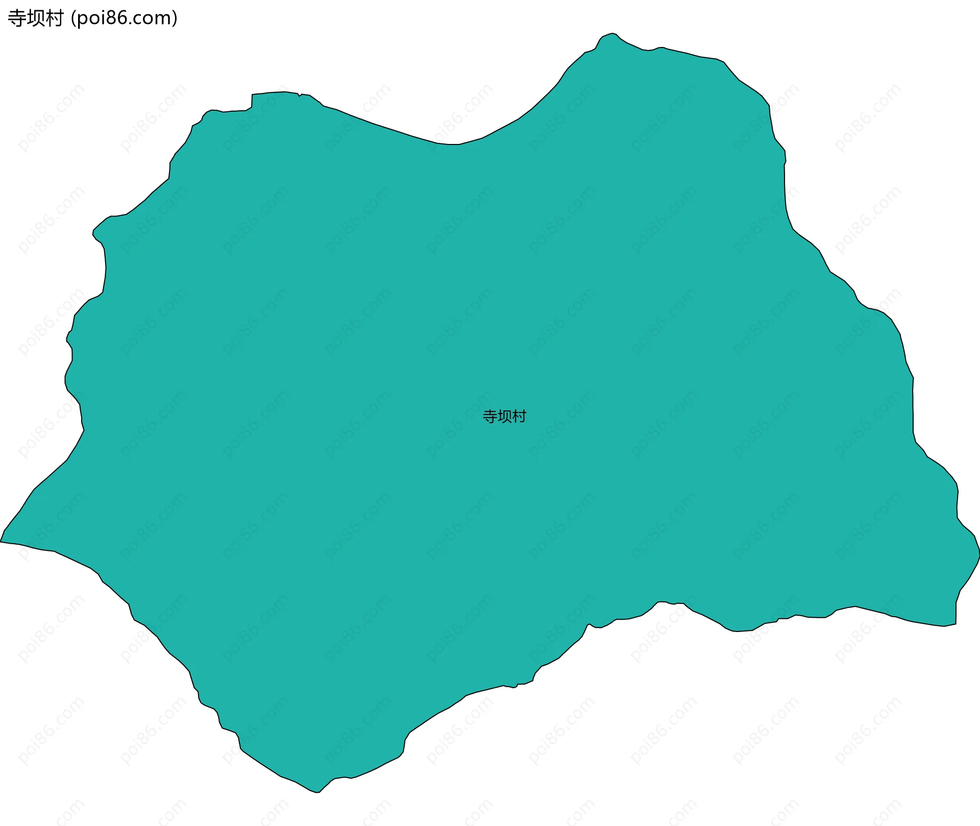 寺坝村边界地图