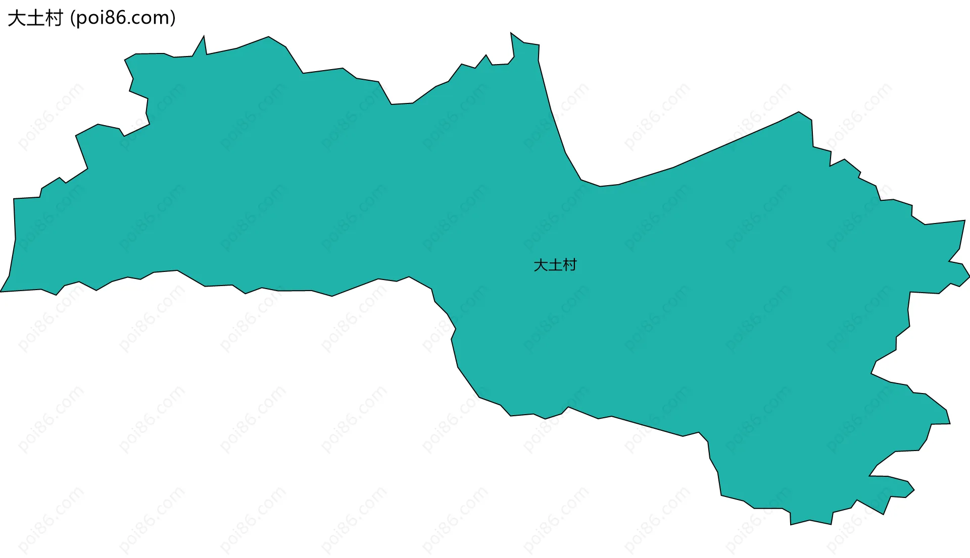 大土村边界地图