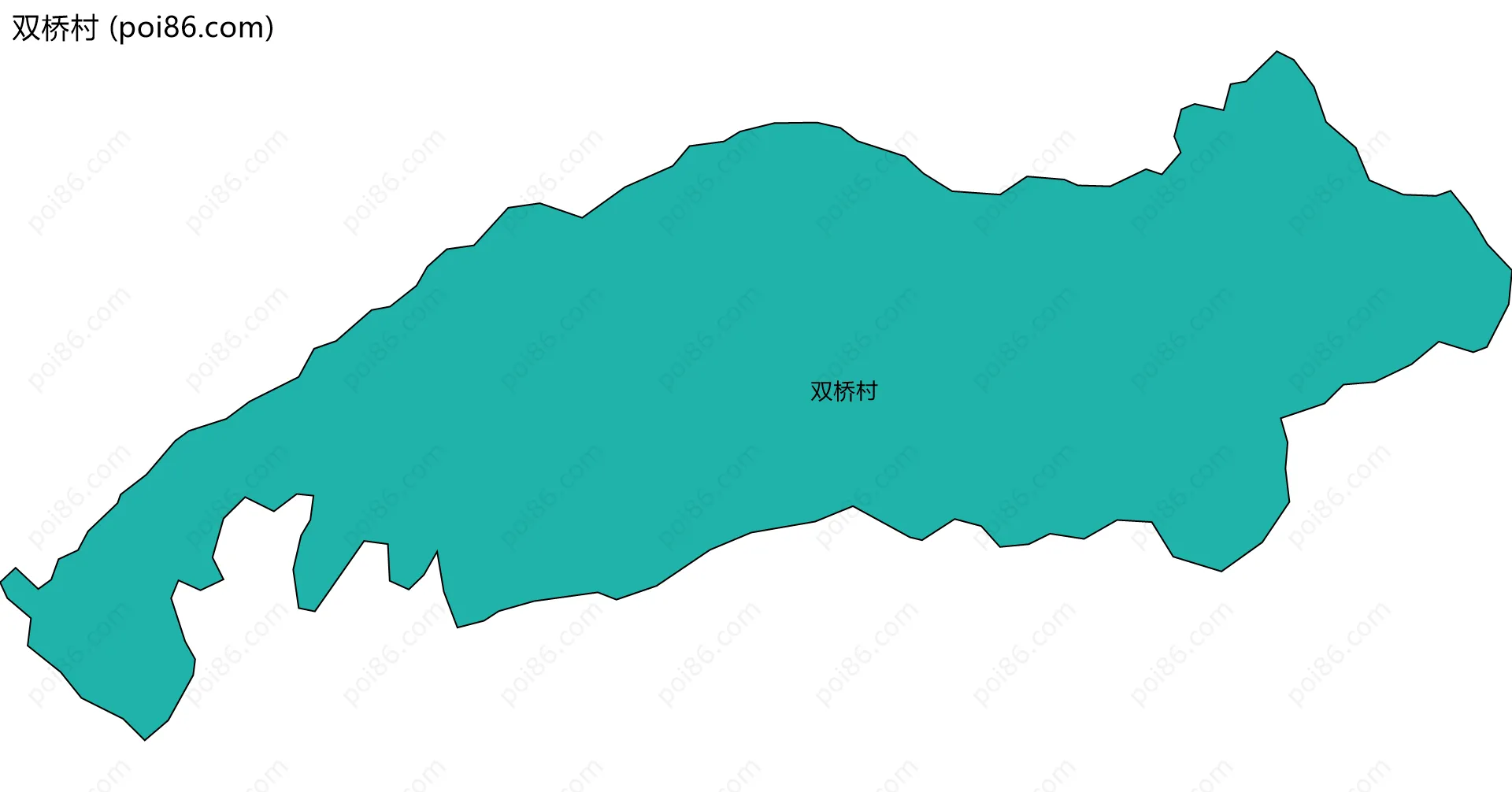 双桥村边界地图