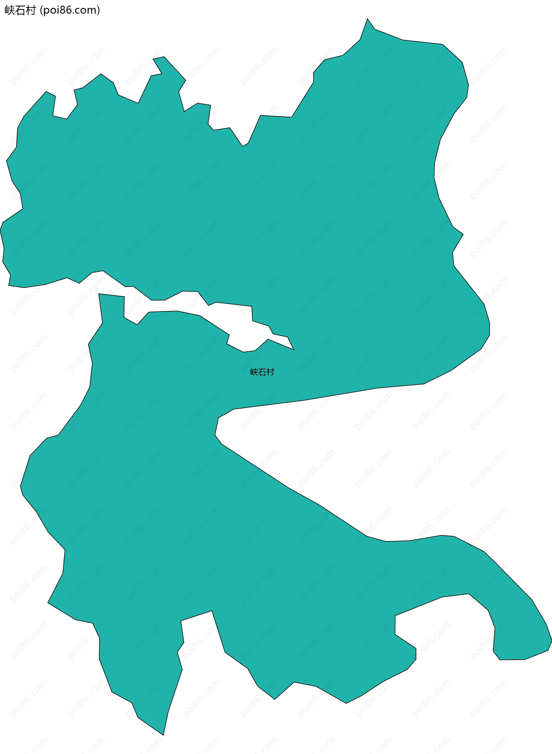峡石村边界地图