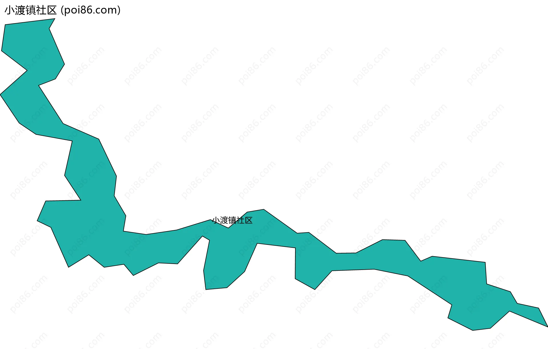 小渡镇社区边界地图