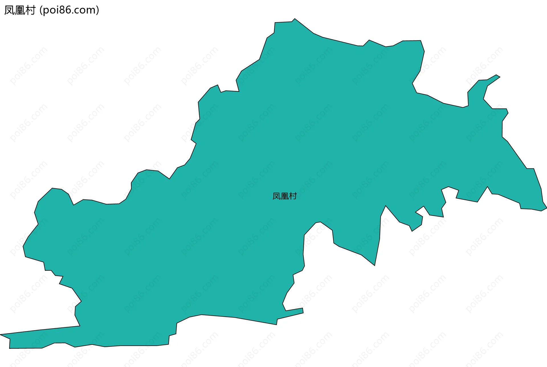 凤凰村边界地图