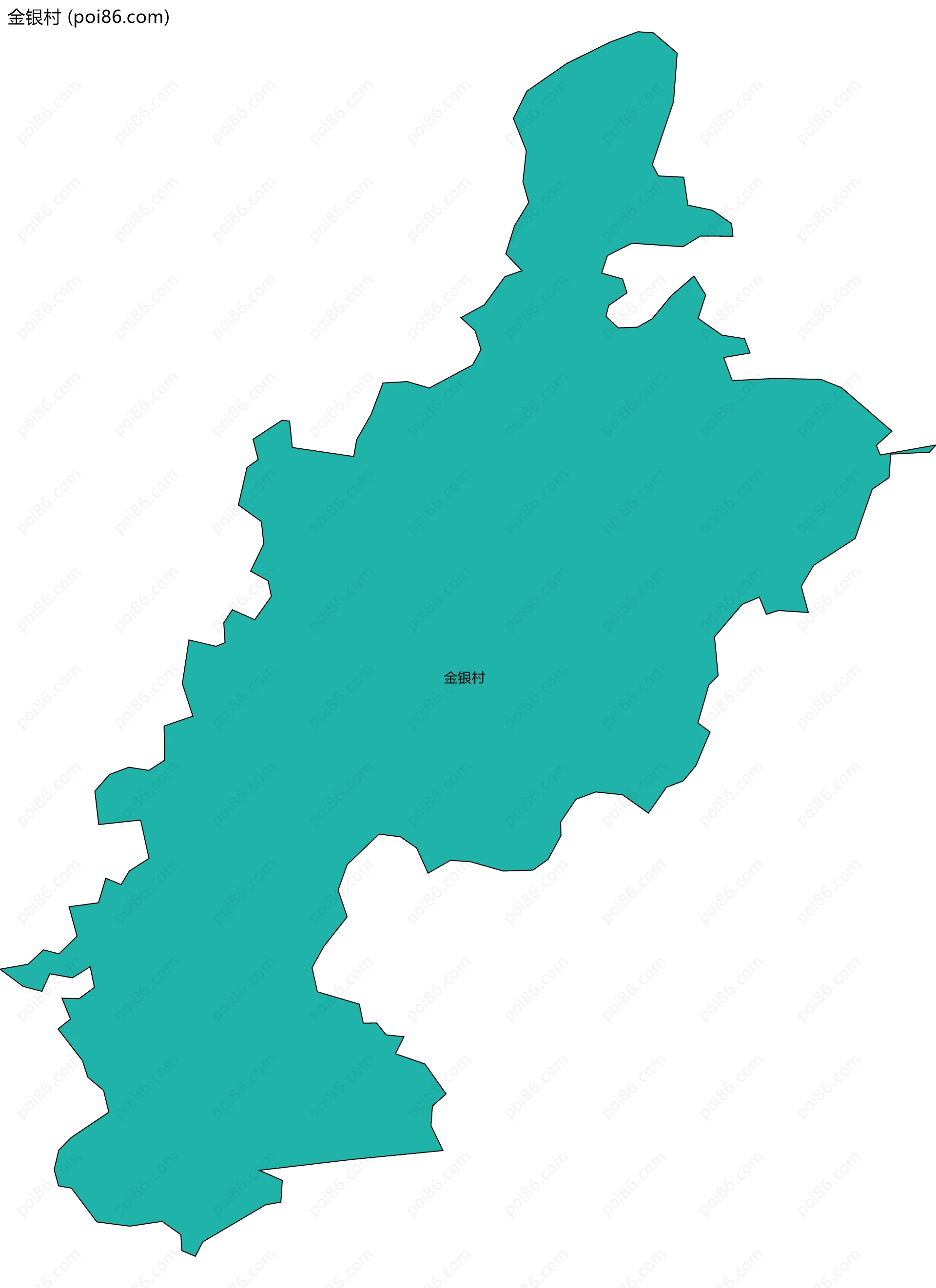 金银村边界地图