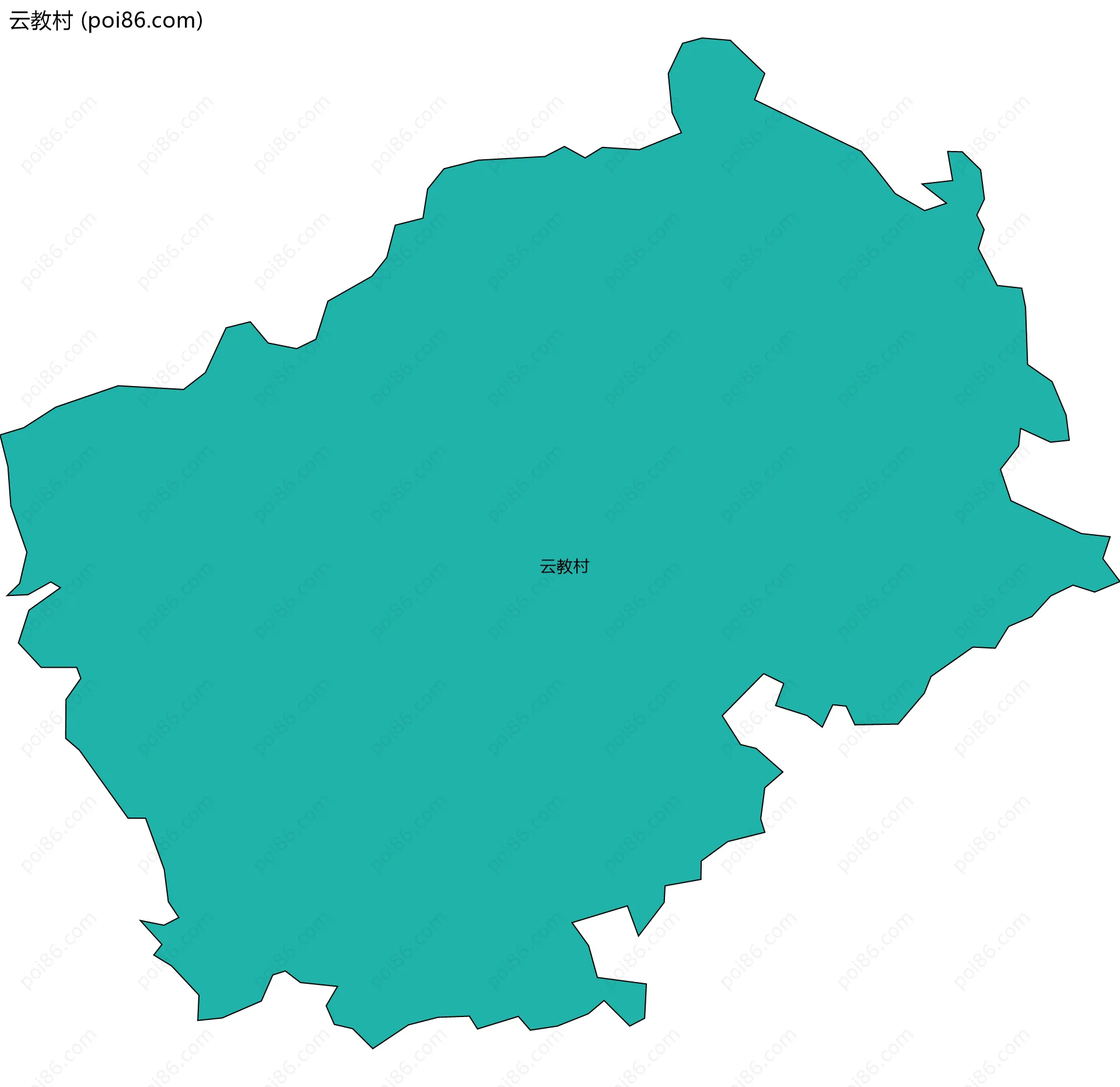 云教村边界地图