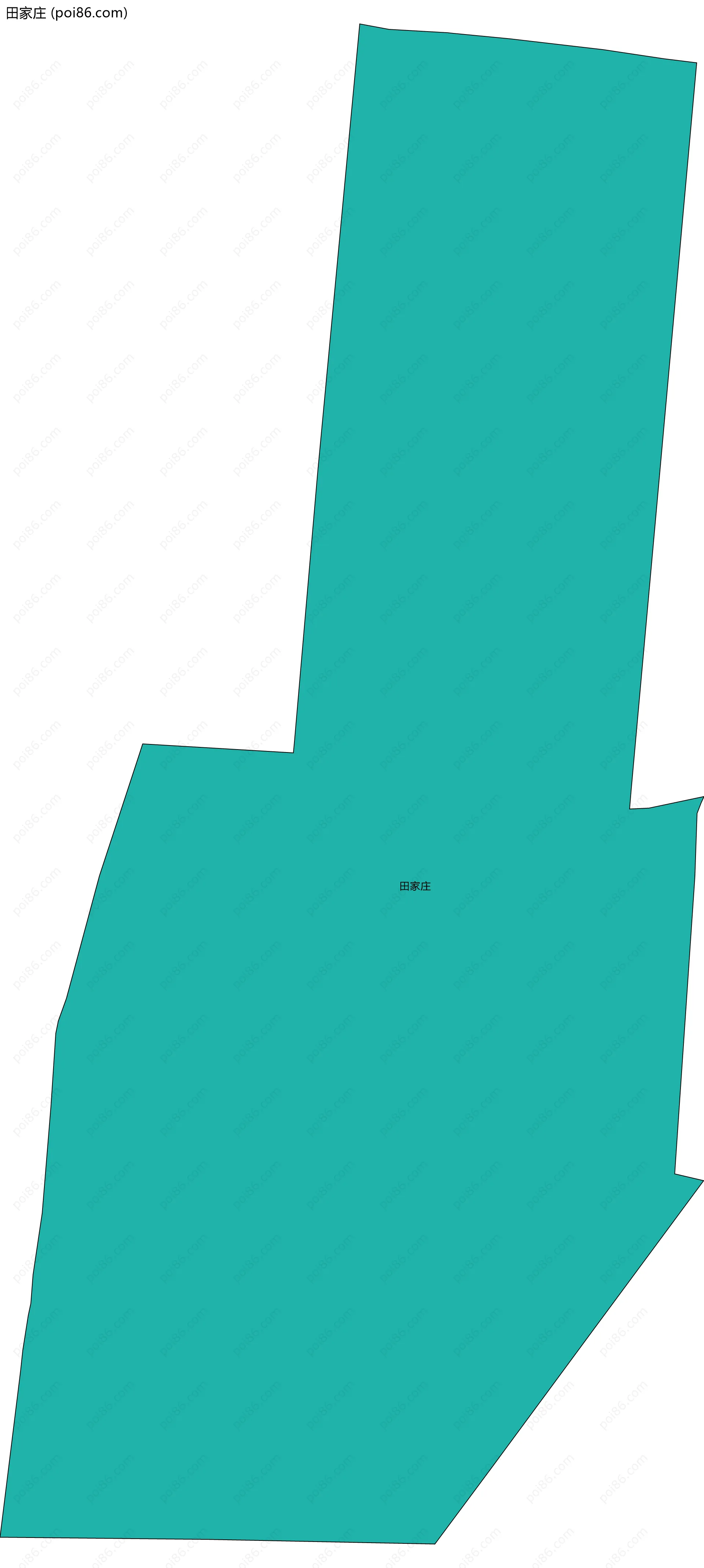 田家庄边界地图