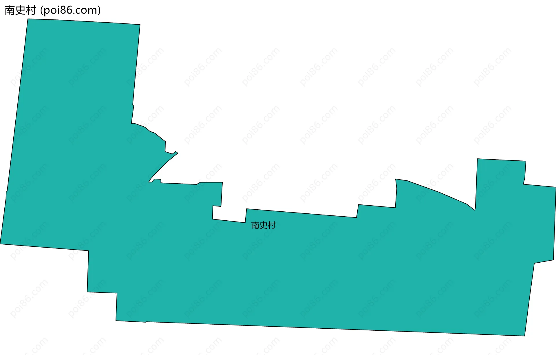 南史村边界地图