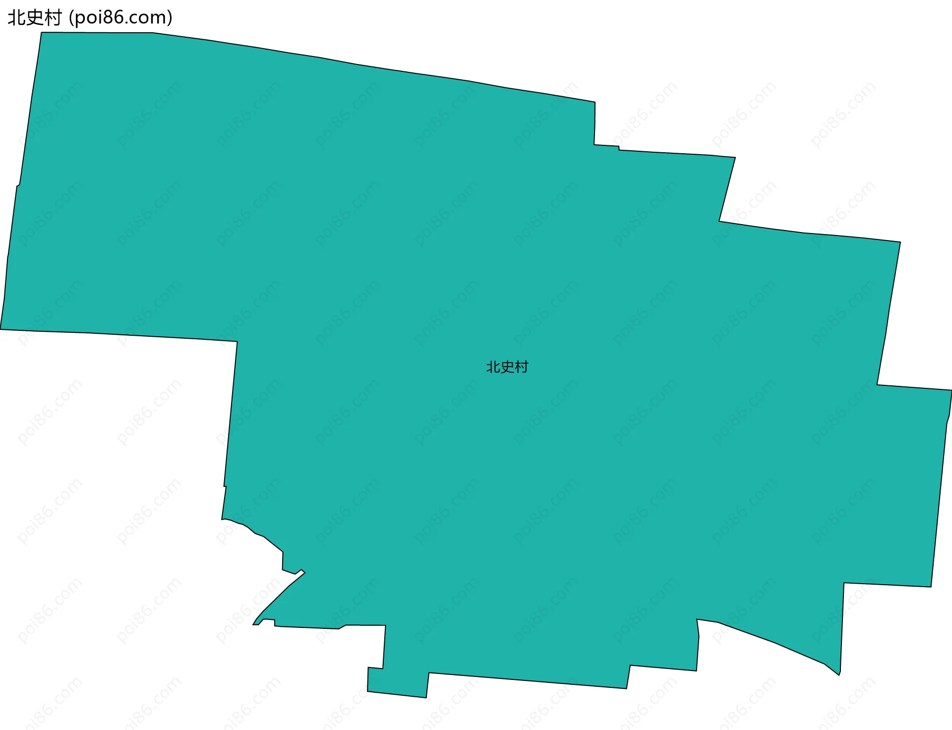 北史村边界地图