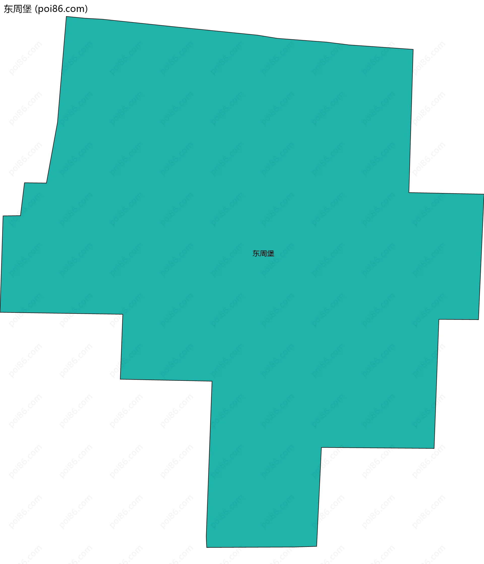 东周堡边界地图