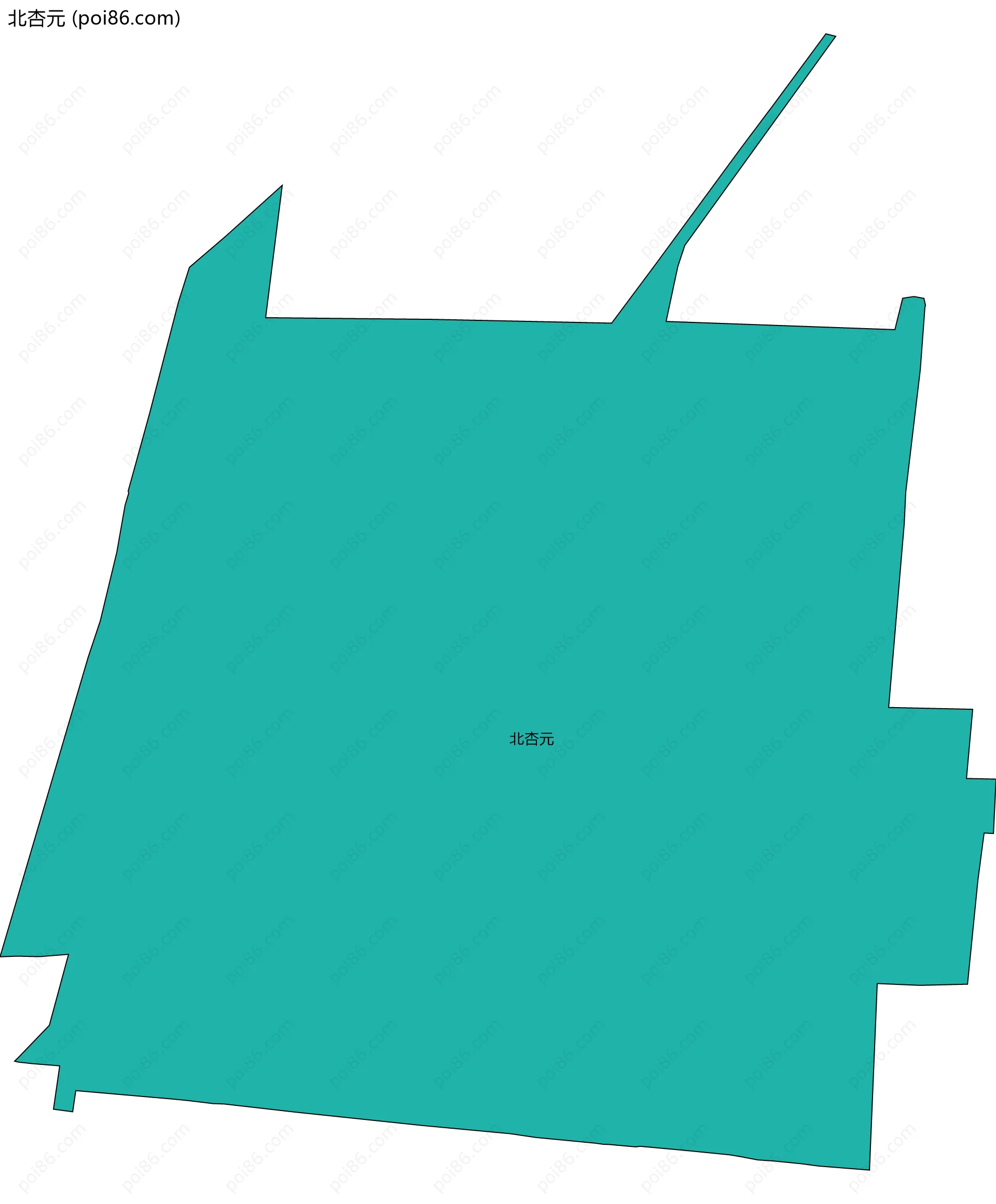 北杏元边界地图