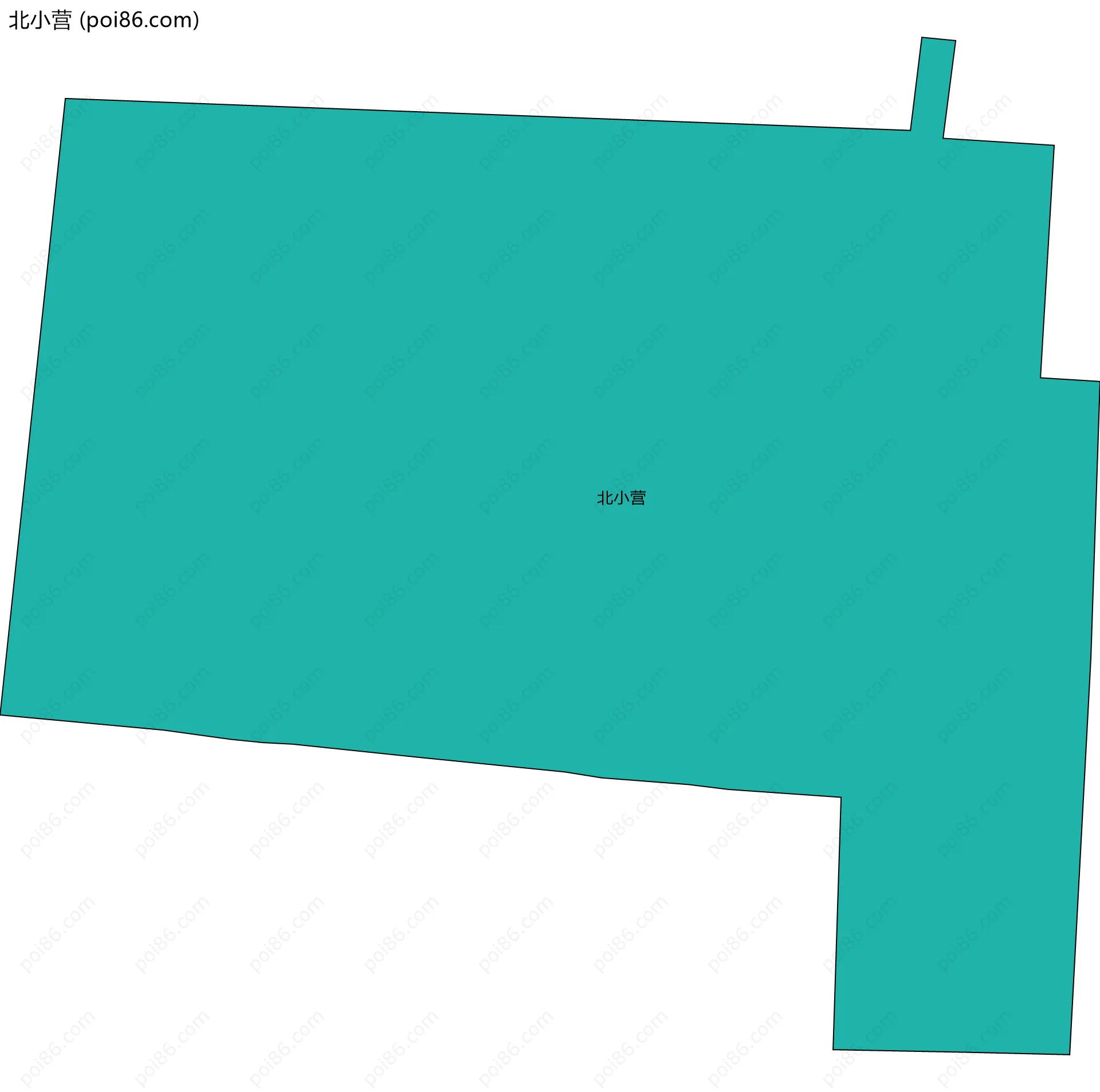 北小营边界地图