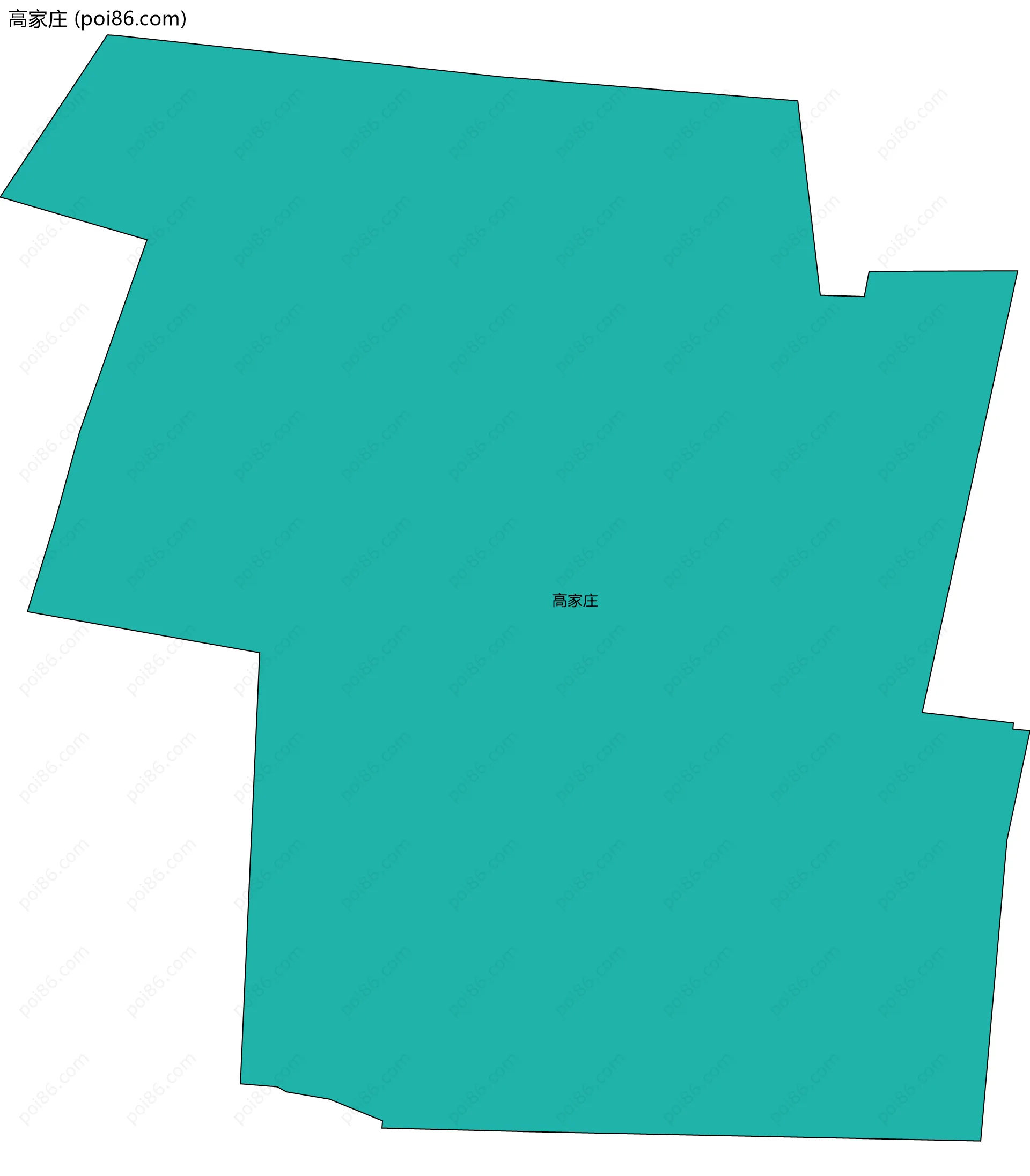 高家庄边界地图