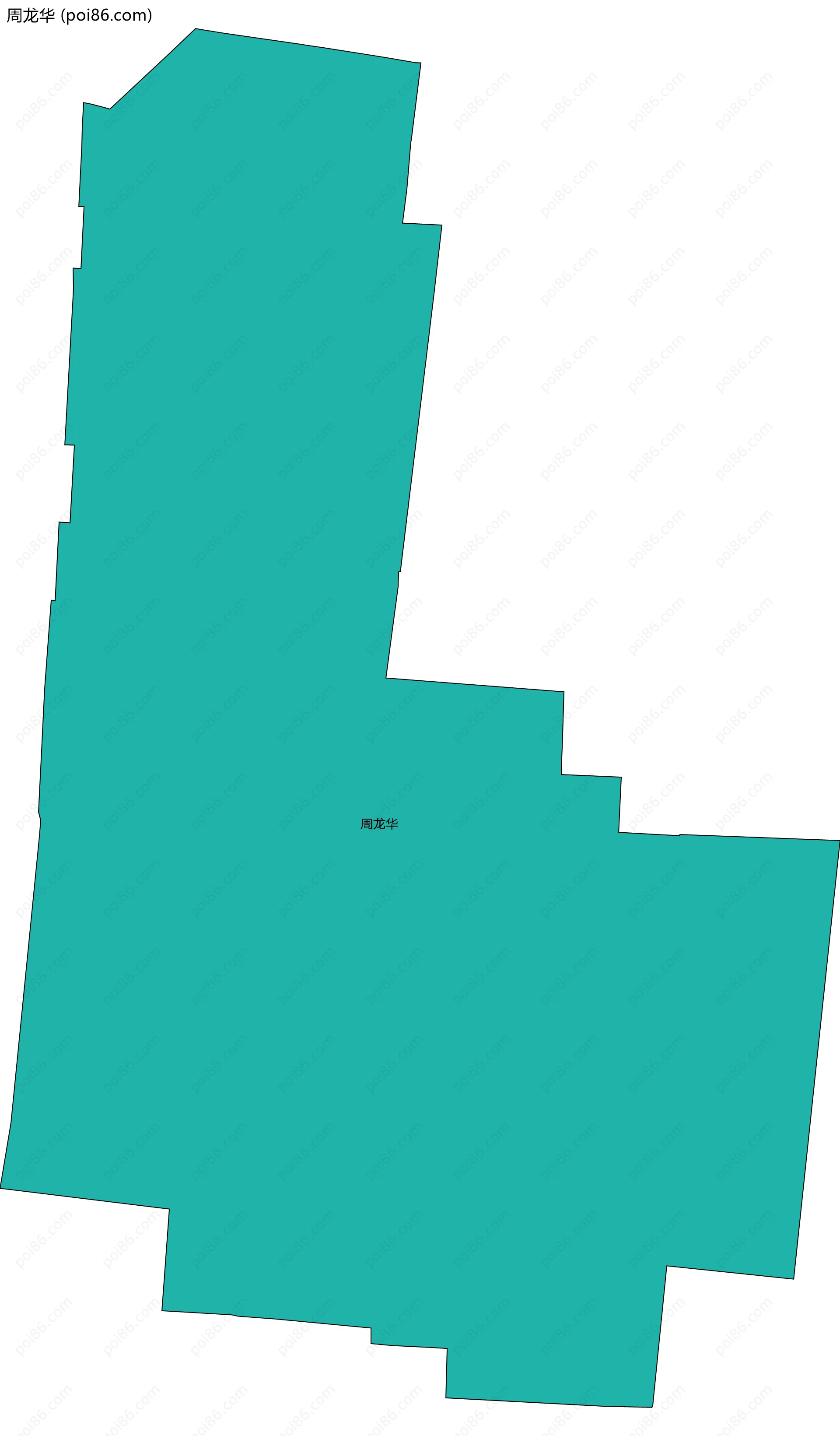 周龙华边界地图