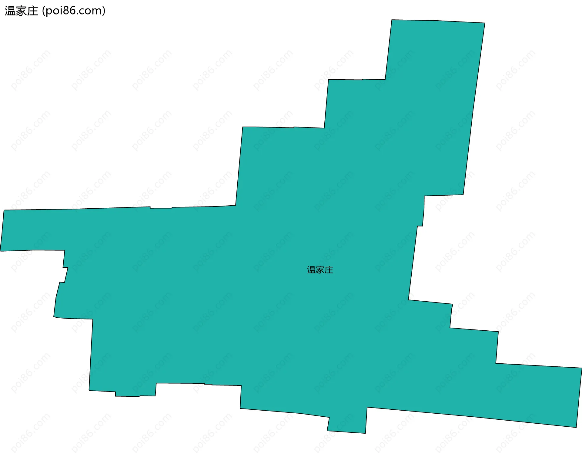 温家庄边界地图