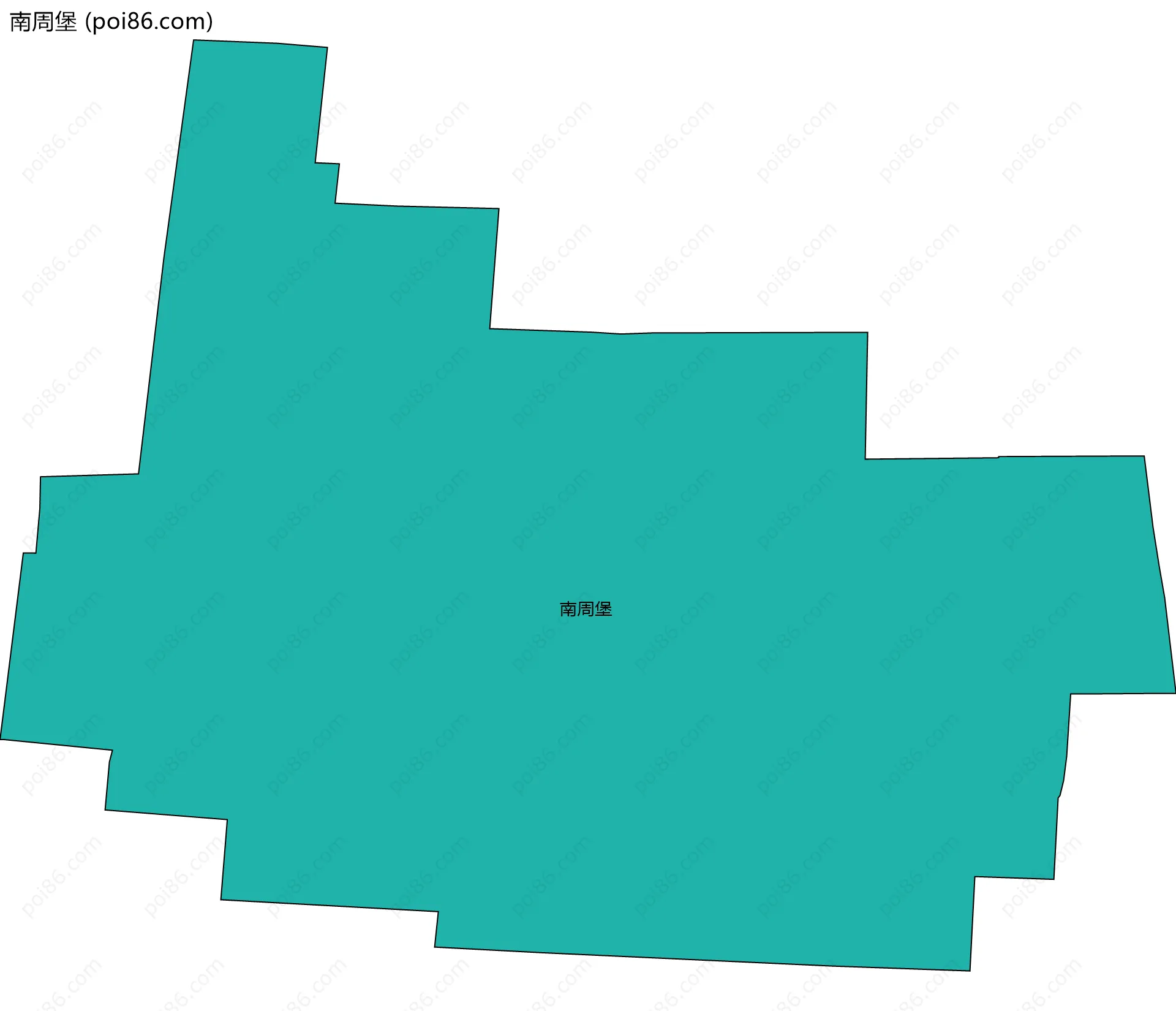 南周堡边界地图
