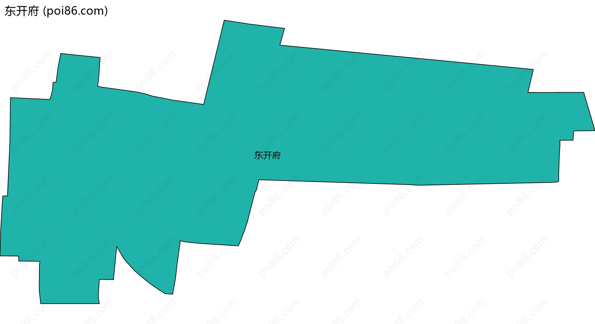 东开府边界地图