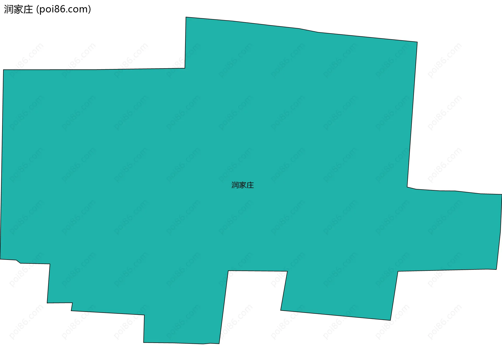 润家庄边界地图