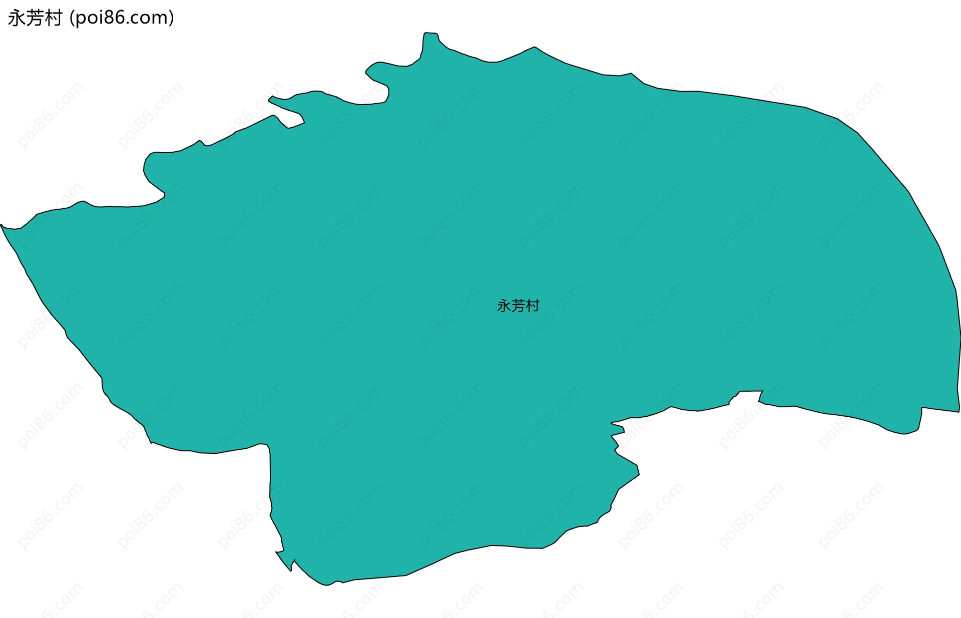 永芳村边界地图