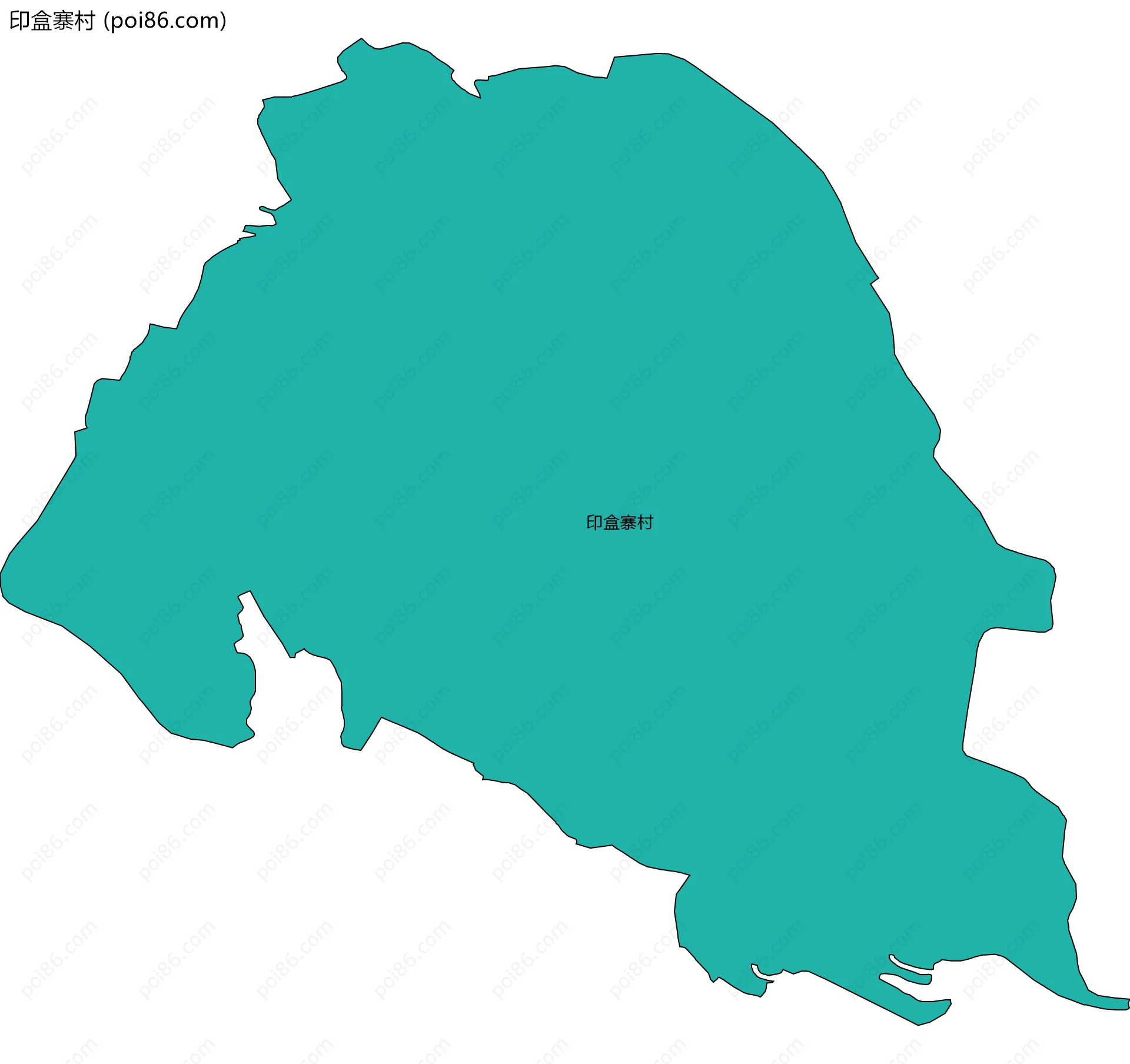 印盒寨村边界地图